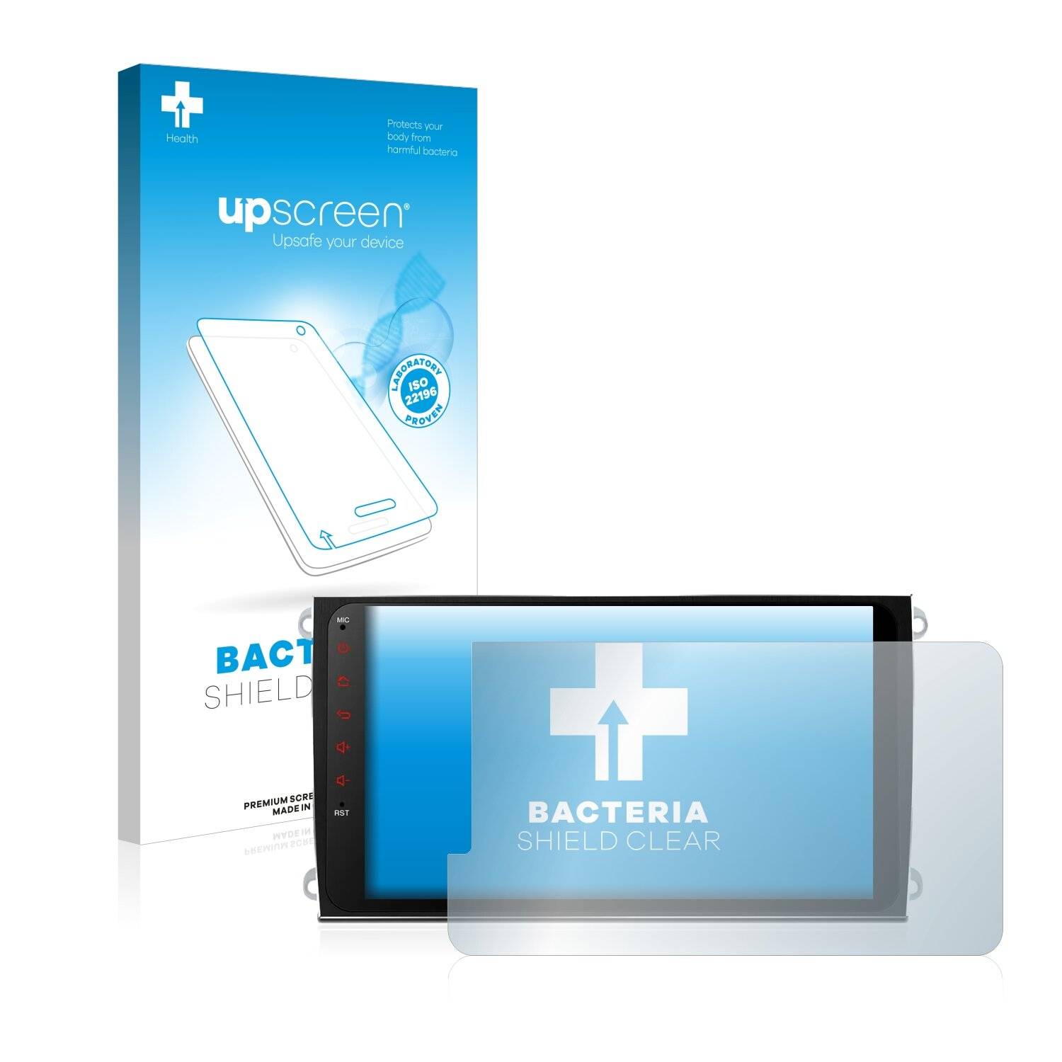 upscreen Bacteria Shield Clear Premium Antibakterielle Displayschutzfolie für Xtrons