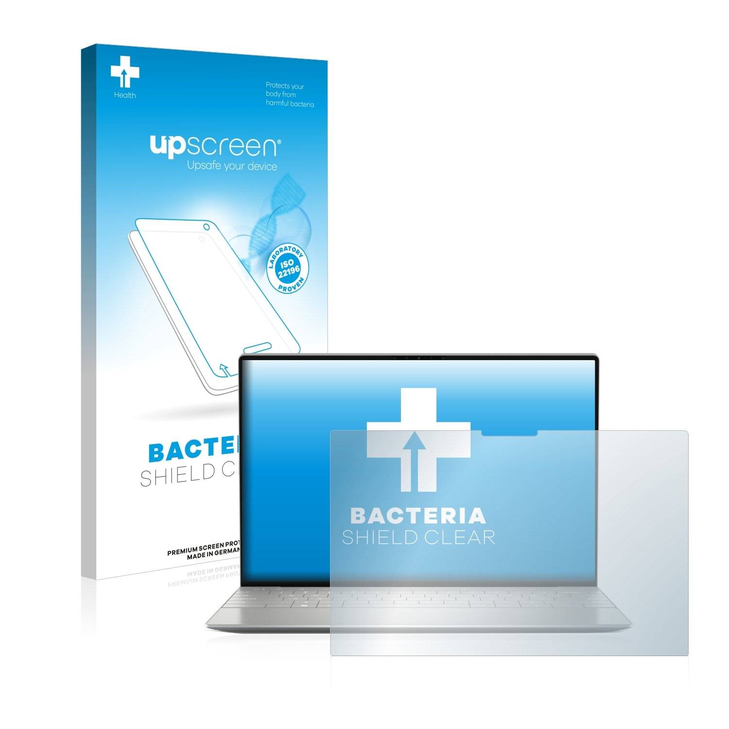 upscreen Bacteria Shield Clear Premium Antibakterielle Displayschutzfolie für Dell XPS 13