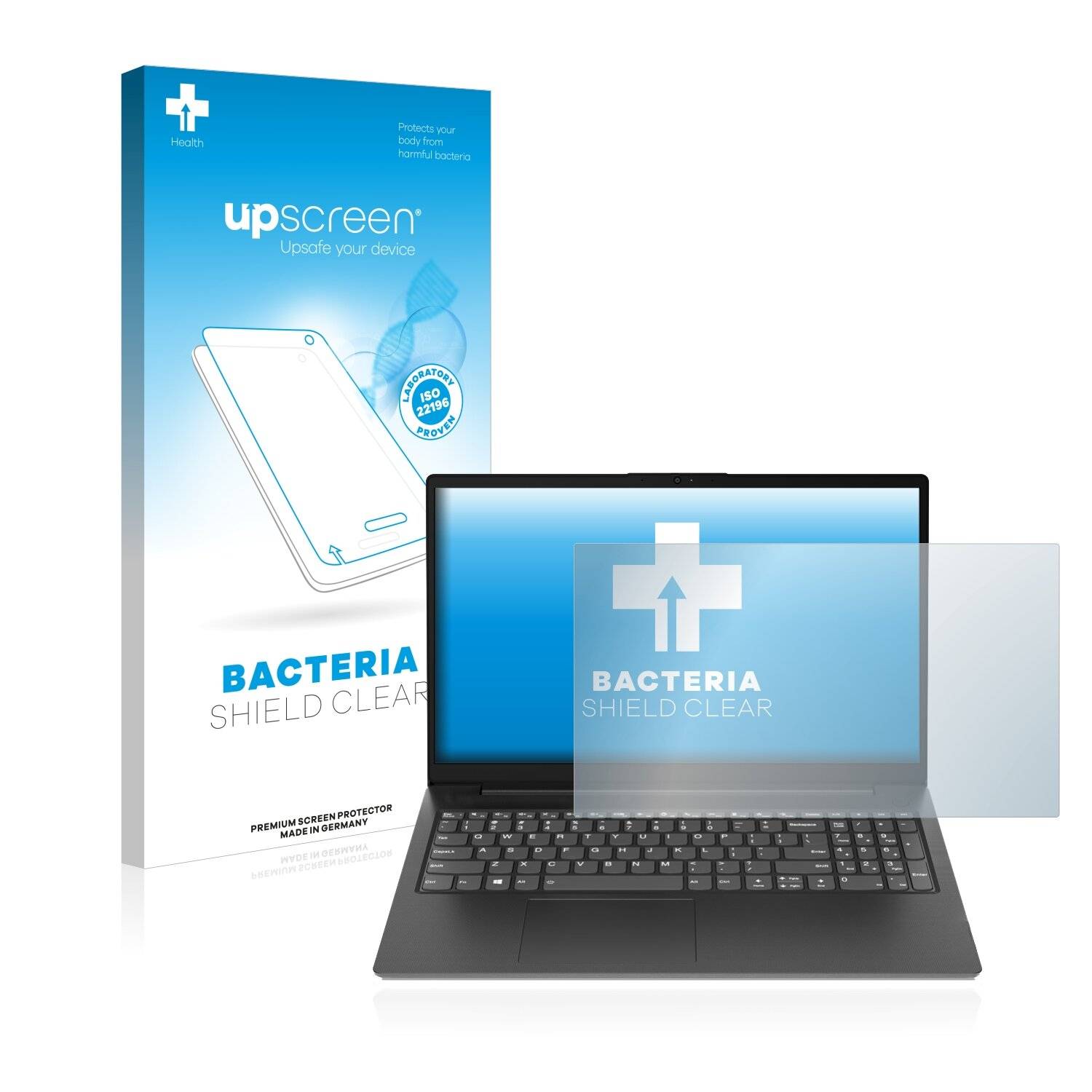 upscreen Bacteria Shield Clear Premium Antibakterielle Displayschutzfolie für Lenovo V15 Gen