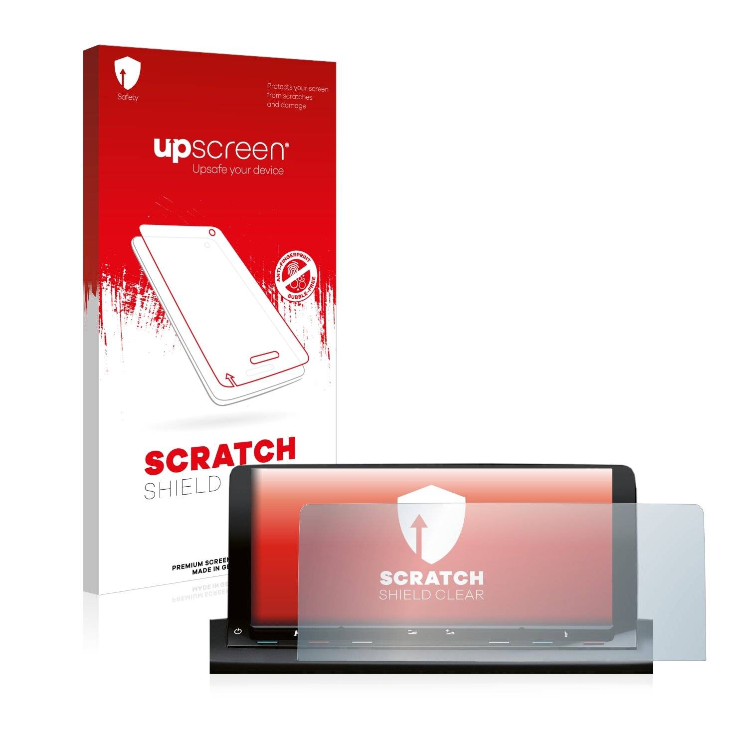 upscreen Schutzfolie für Volkswagen Caddy 5 Discover Media 10" Kratzschutz Anti-Fingerprint Klar