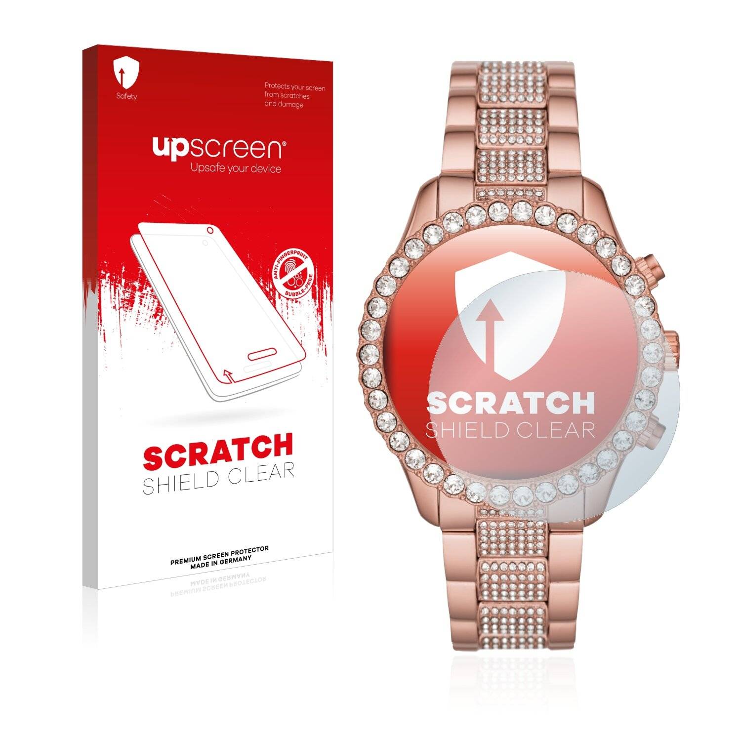 upscreen Scratch Shield Clear Premium Displayschutzfolie für Michael Kors Layton MK