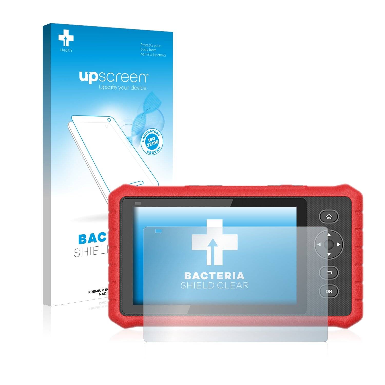 upscreen Bacteria Shield Clear Premium Antibakterielle Displayschutzfolie für Launch X-431