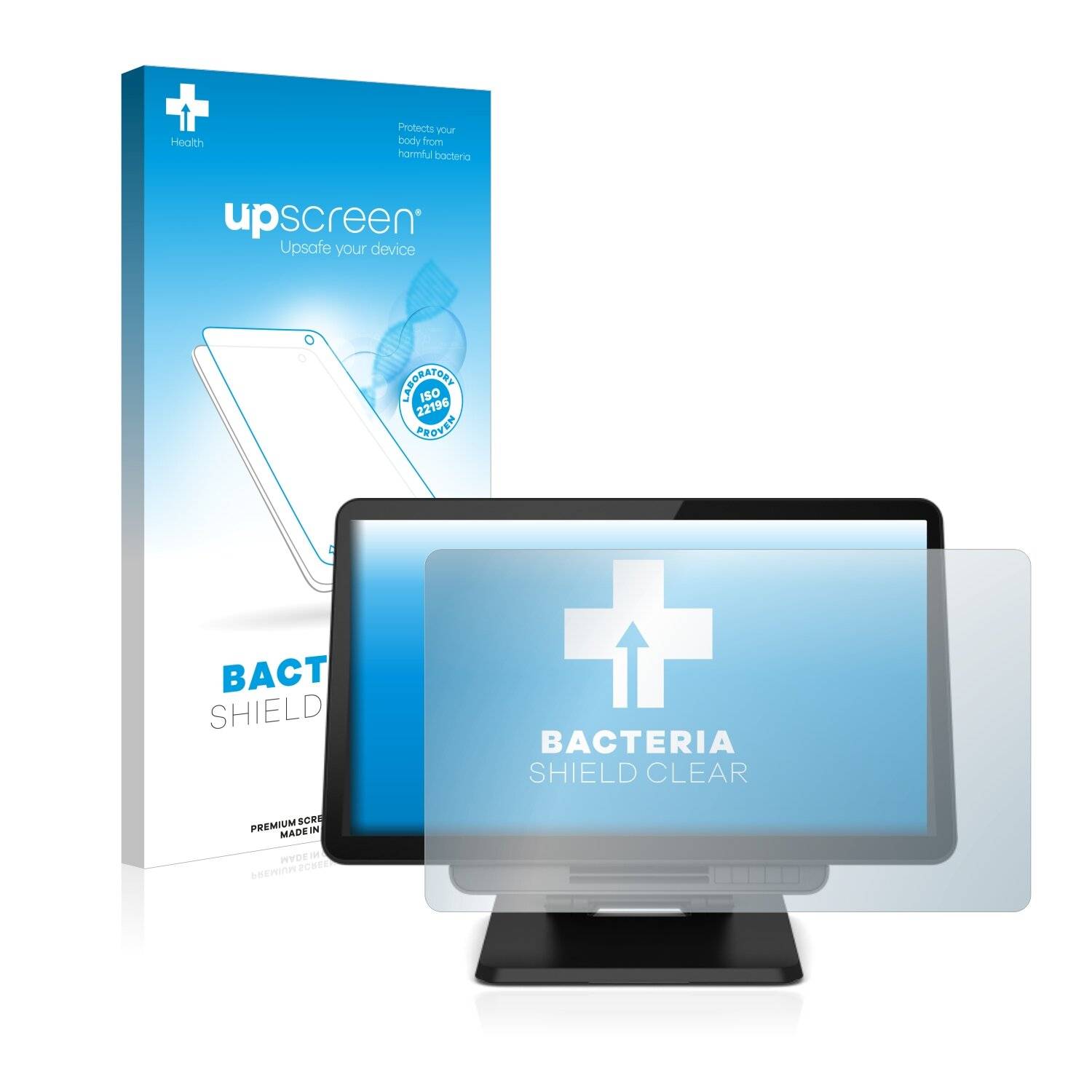 upscreen Bacteria Shield Clear Premium Antibakterielle Displayschutzfolie für Elo