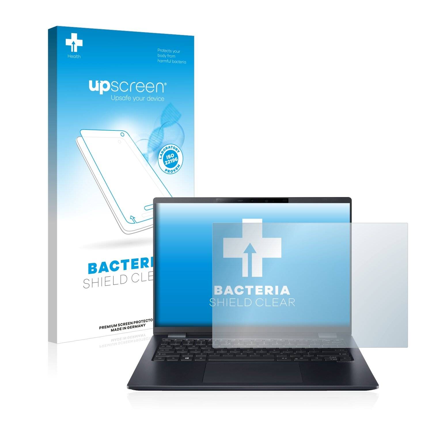 upscreen Bacteria Shield Clear Premium Antibakterielle Displayschutzfolie für Acer