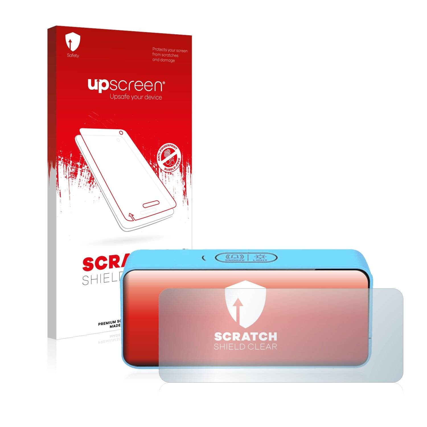 upscreen Scratch Shield Clear Premium Displayschutzfolie für Latec Digitaler Wecker/ digital