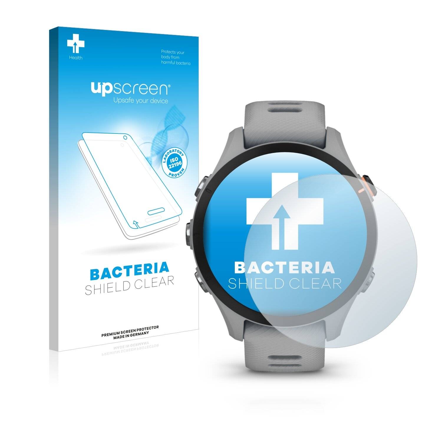 upscreen Bacteria Shield Clear Premium Antibakterielle Displayschutzfolie für Garmin