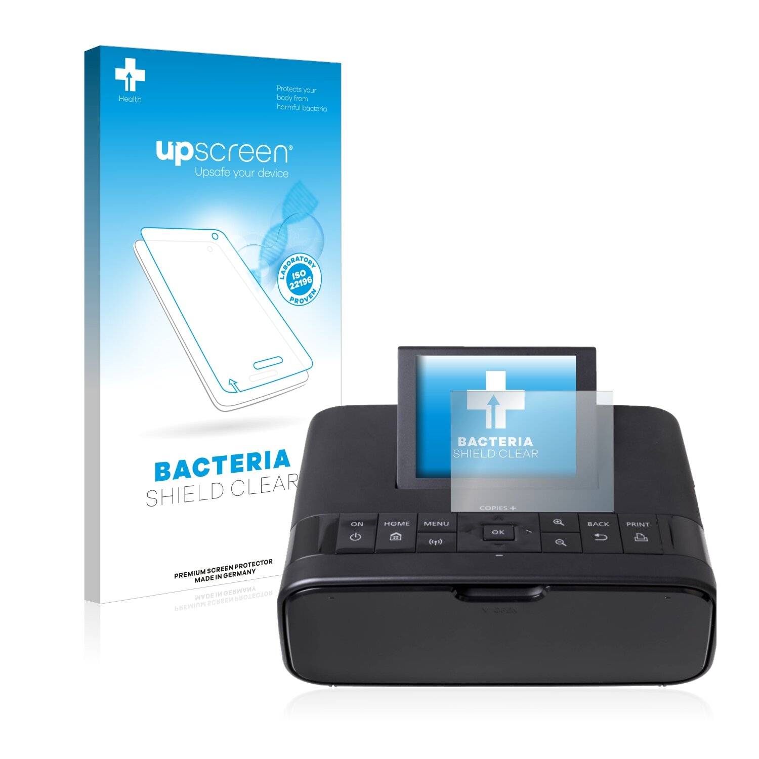 upscreen Bacteria Shield Clear Premium Antibakterielle Displayschutzfolie für Canon Selphy