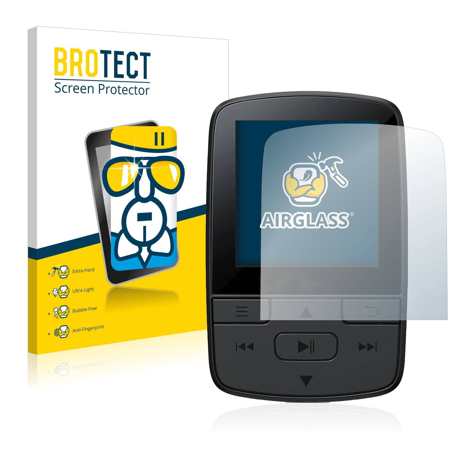 BROTECT AirGlass Flexible Schutz Glas Folie für YOTON YM03 Klar Transparent