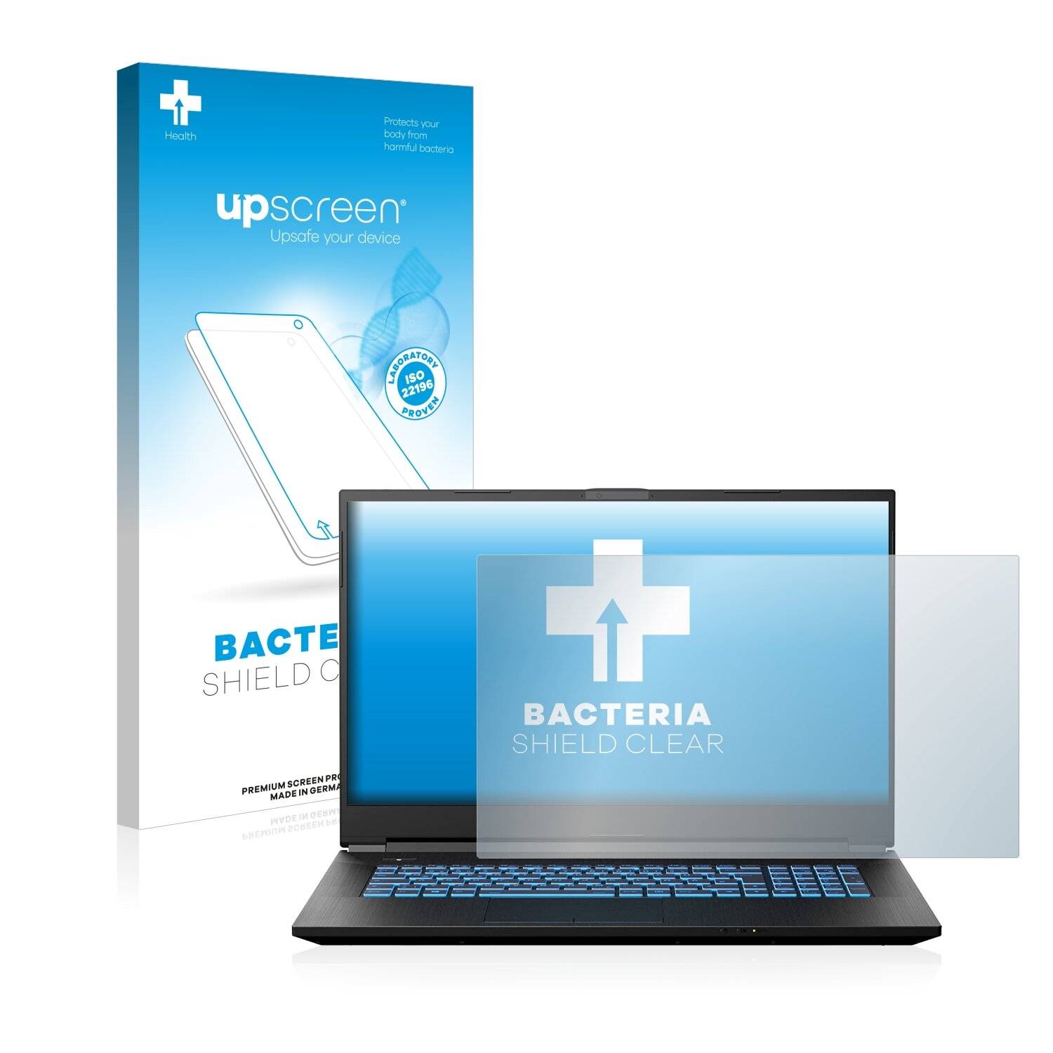 upscreen Bacteria Shield Clear Premium Antibakterielle Displayschutzfolie für Medion Erazer