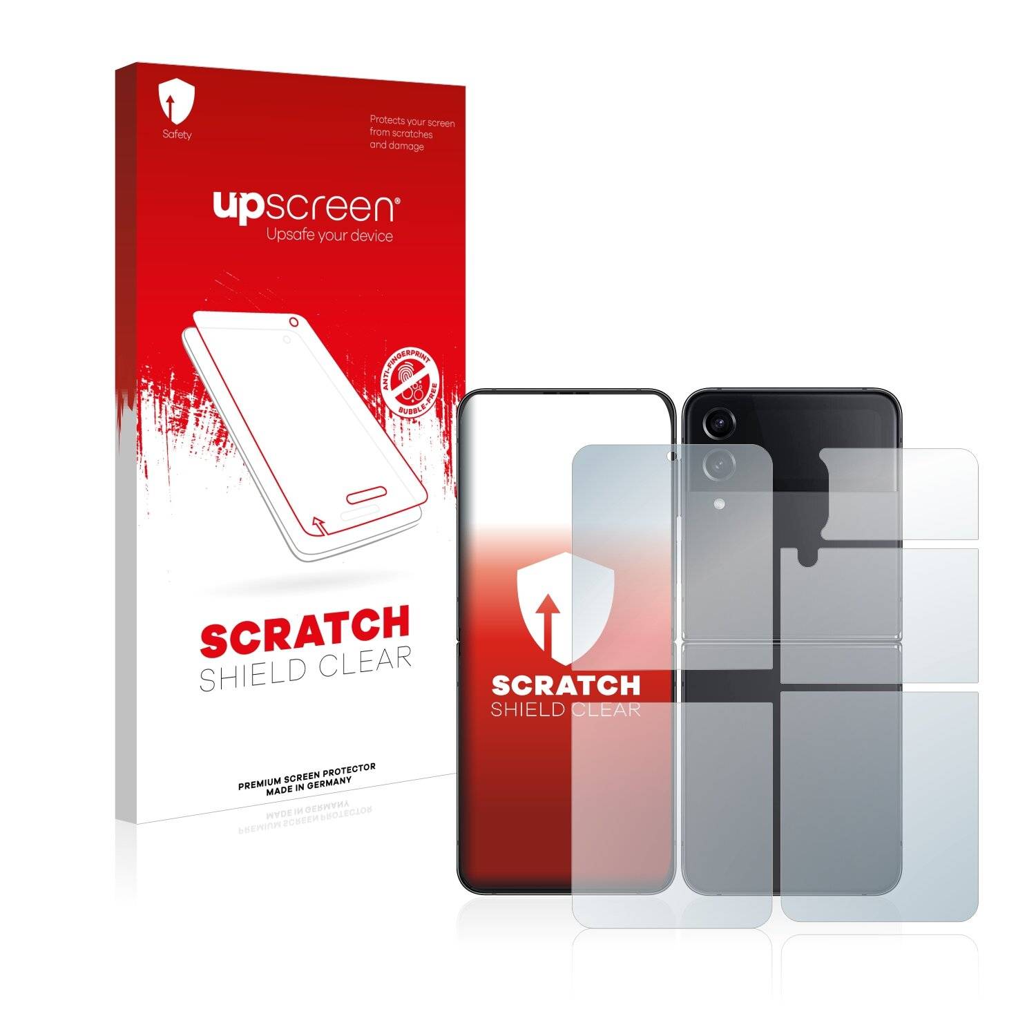 upscreen Scratch Shield Schutzfolie für Samsung Galaxy Z Flip 4 (Display+Rückseite)