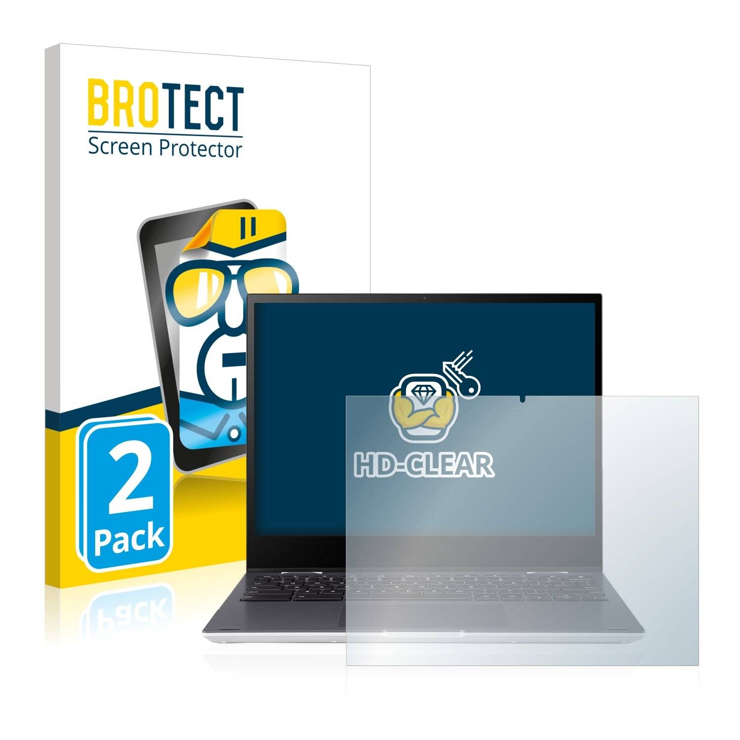 BROTECT Schutzfolie für ASUS Chromebook Flip CM3 Folie Klar Transparent