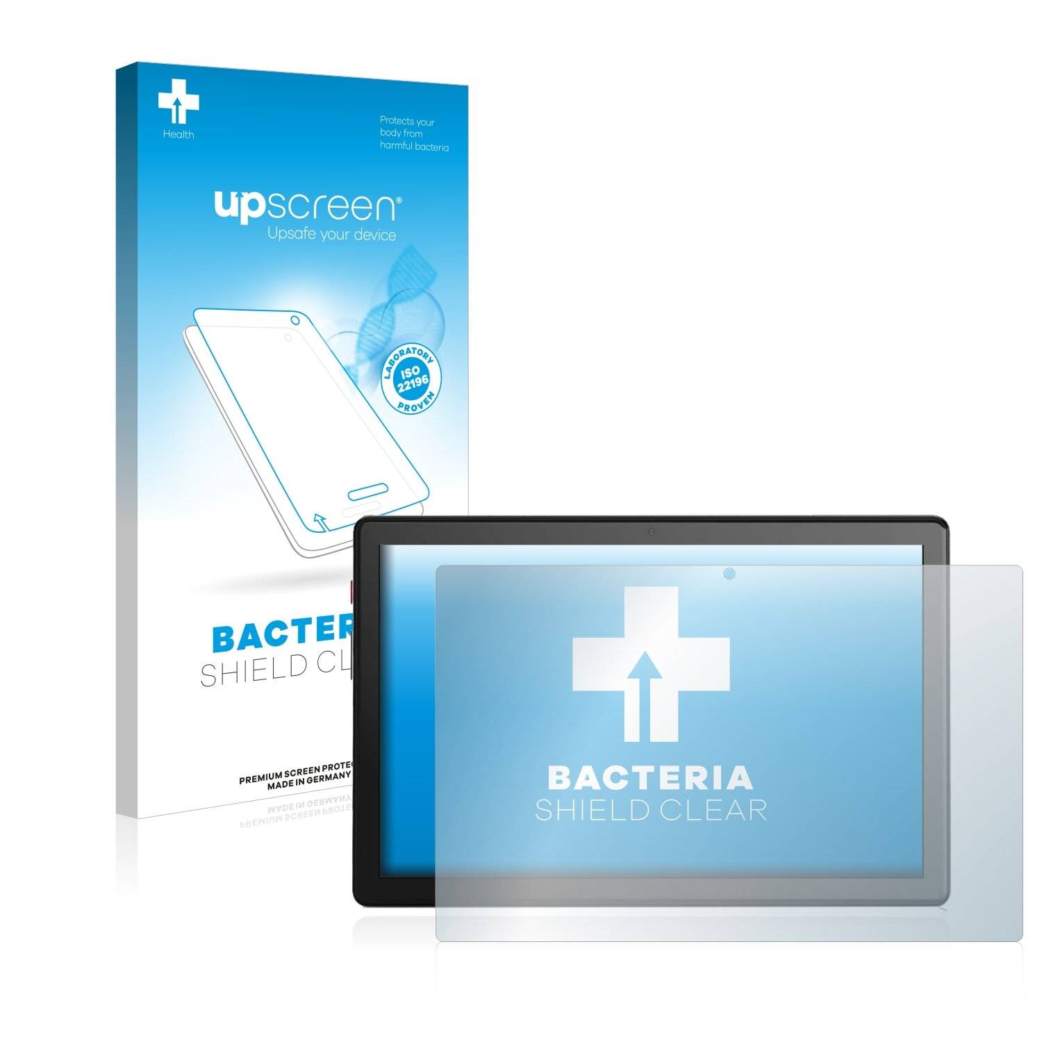 upscreen Bacteria Shield Clear Premium Antibakterielle Displayschutzfolie für emporia TABLET