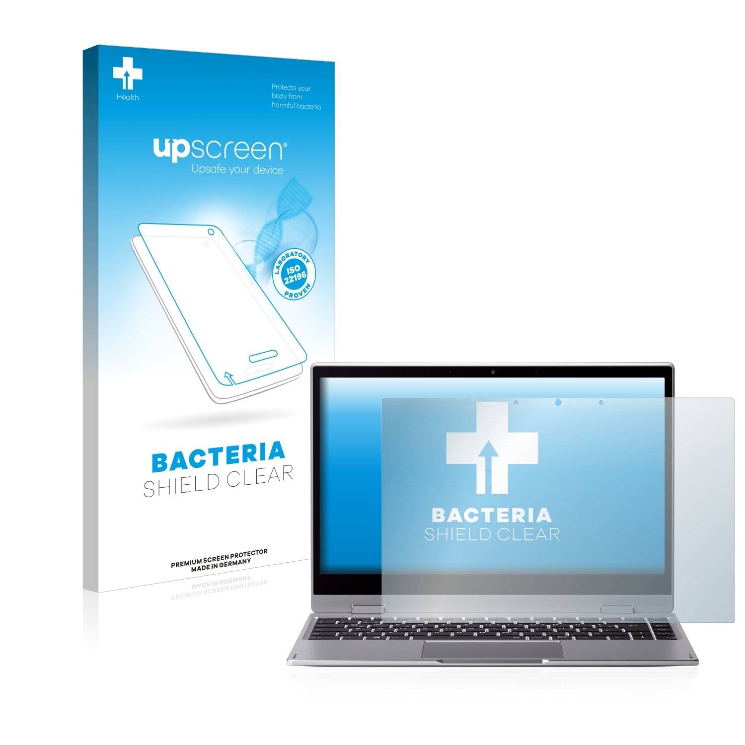 upscreen Bacteria Shield Clear Premium Antibakterielle Displayschutzfolie für Medion Akoya