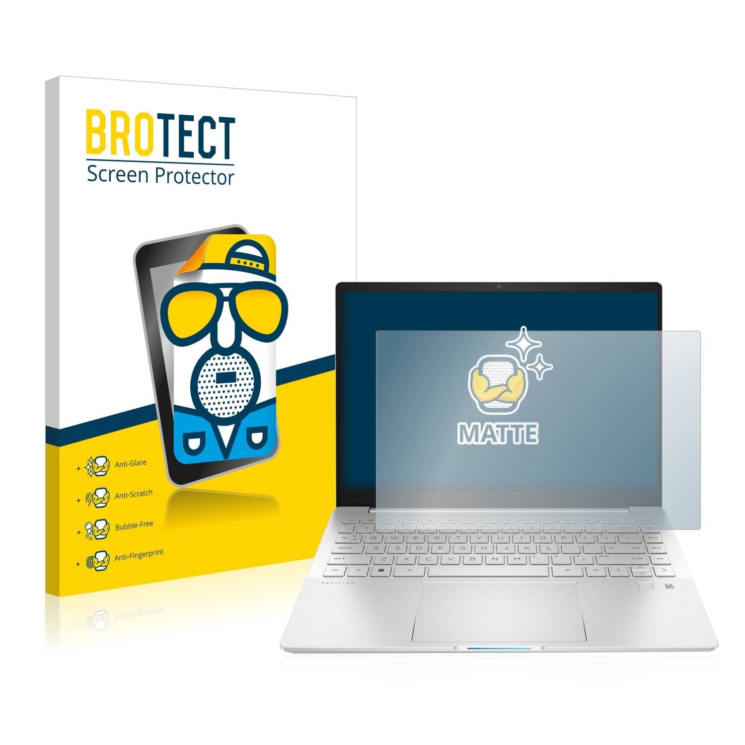 BROTECT Schutzfolie für HP Pavilion Plus 14-eh Folie Matt Entspiegelt