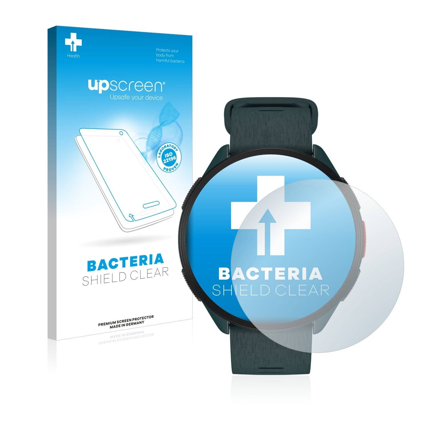 upscreen Bacteria Shield Clear Premium Antibakterielle Displayschutzfolie für Polar