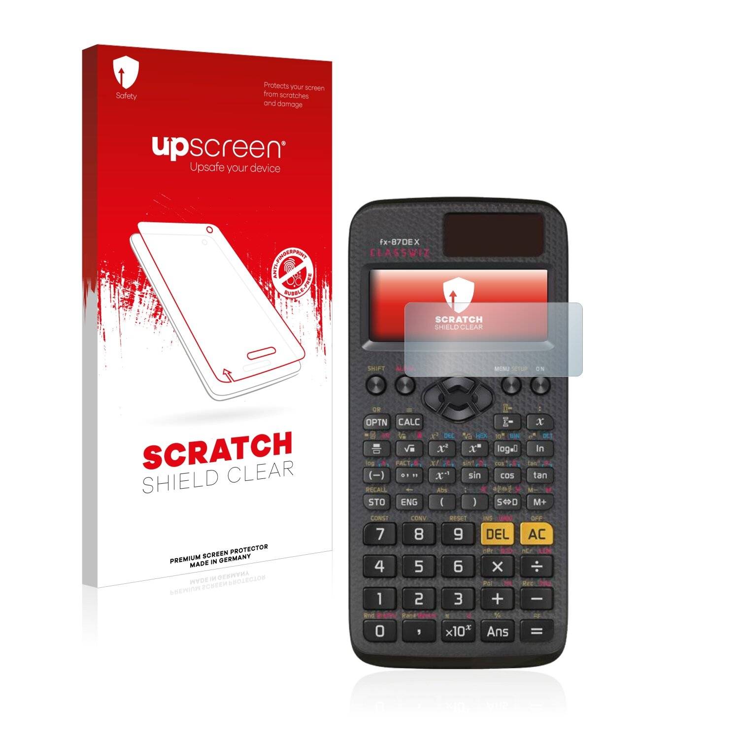 upscreen Scratch Shield Clear Premium Displayschutzfolie für Casio FX 87DE
