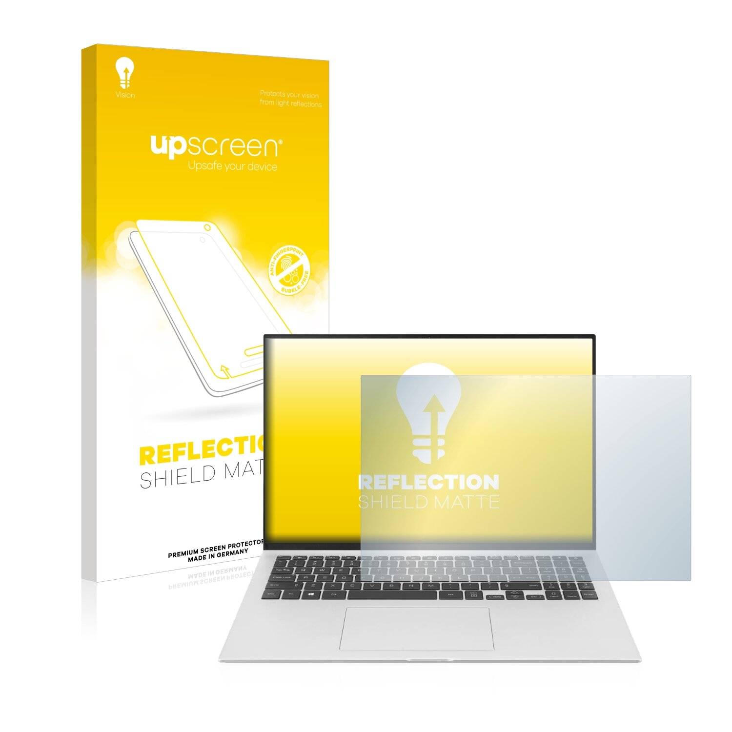 upscreen Reflection Shield Matte Premium Displayschutzfolie für LG gram 16'' 2-in-1