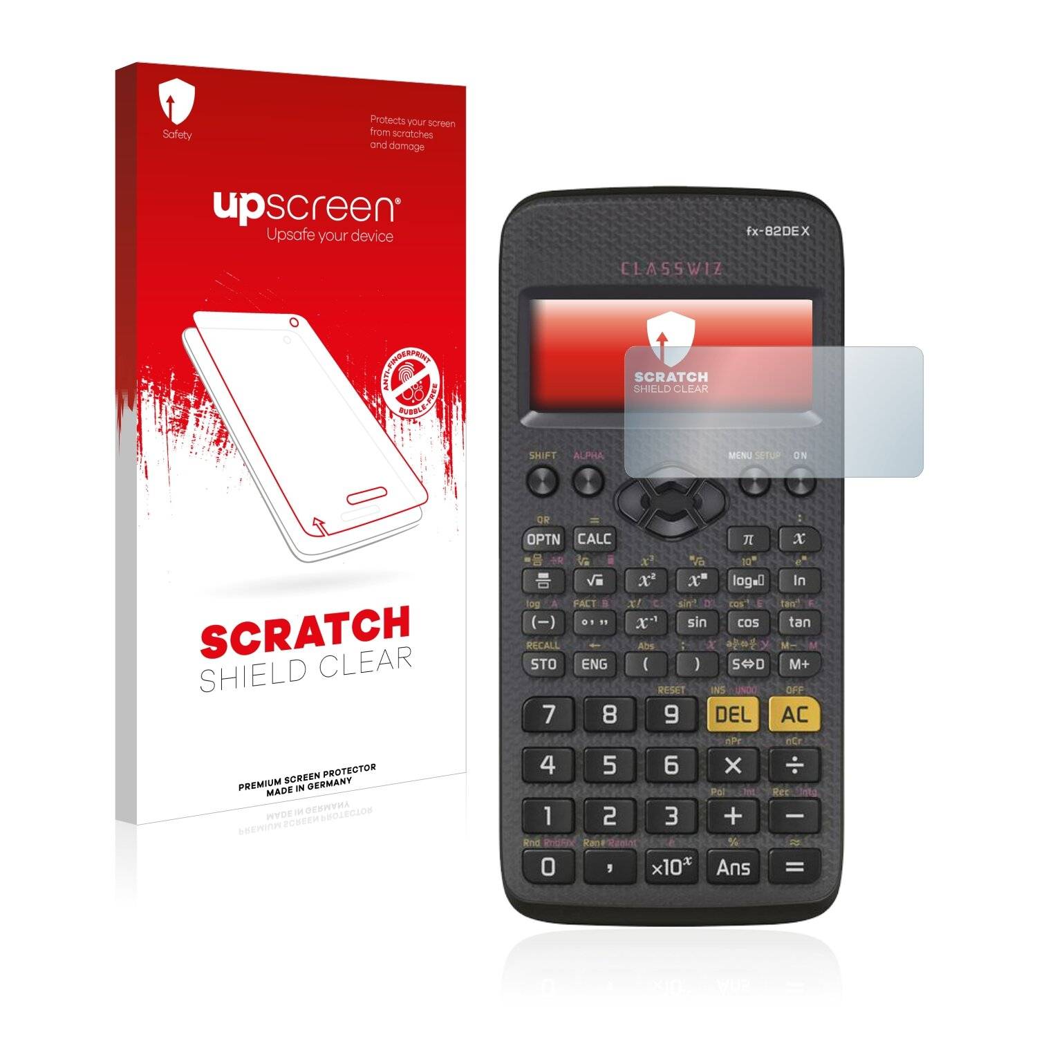 upscreen Scratch Shield Clear Premium Displayschutzfolie für Casio FX-82DE