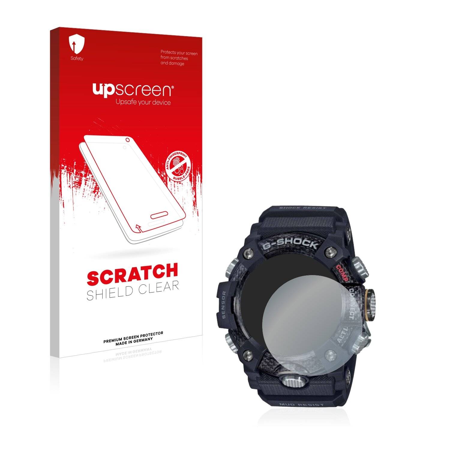 upscreen Scratch Shield Clear Premium Displayschutzfolie für Casio G-Shock Mudmaster