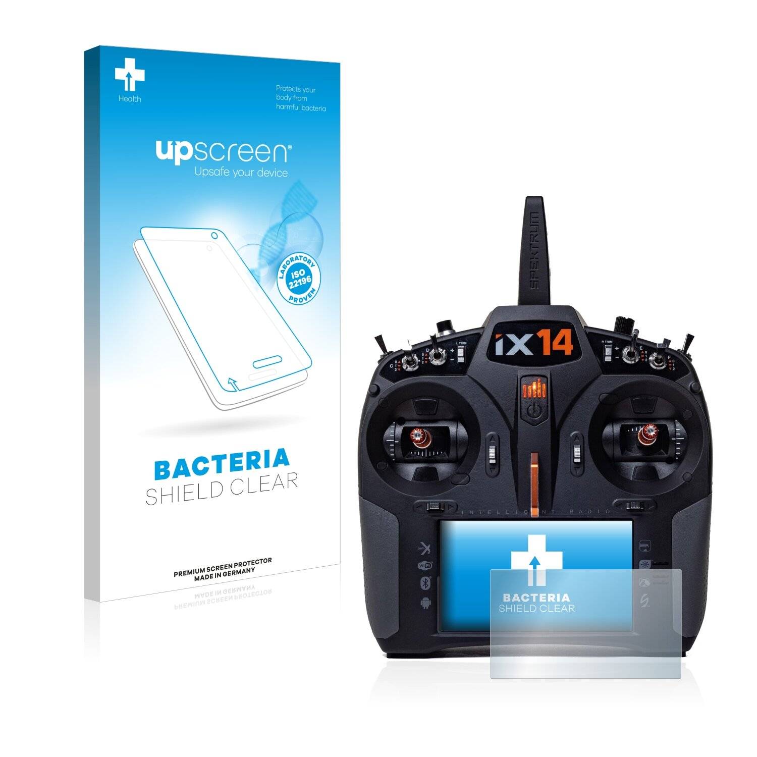 upscreen Bacteria Shield Clear Premium Antibakterielle Displayschutzfolie für Spektrum
