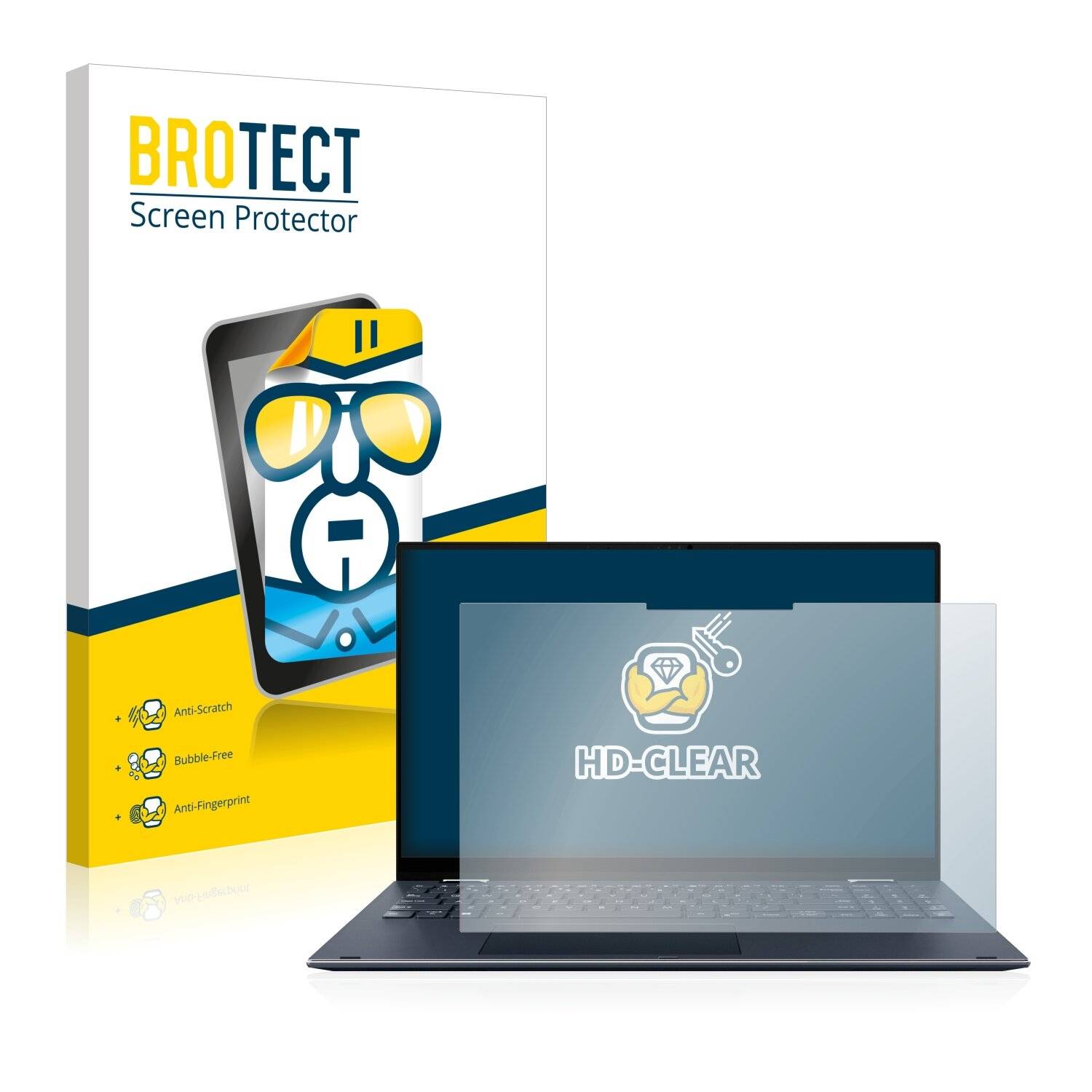 BROTECT HD-Clear Displayschutzfolie für Asus ZenBook Pro 15 Flip