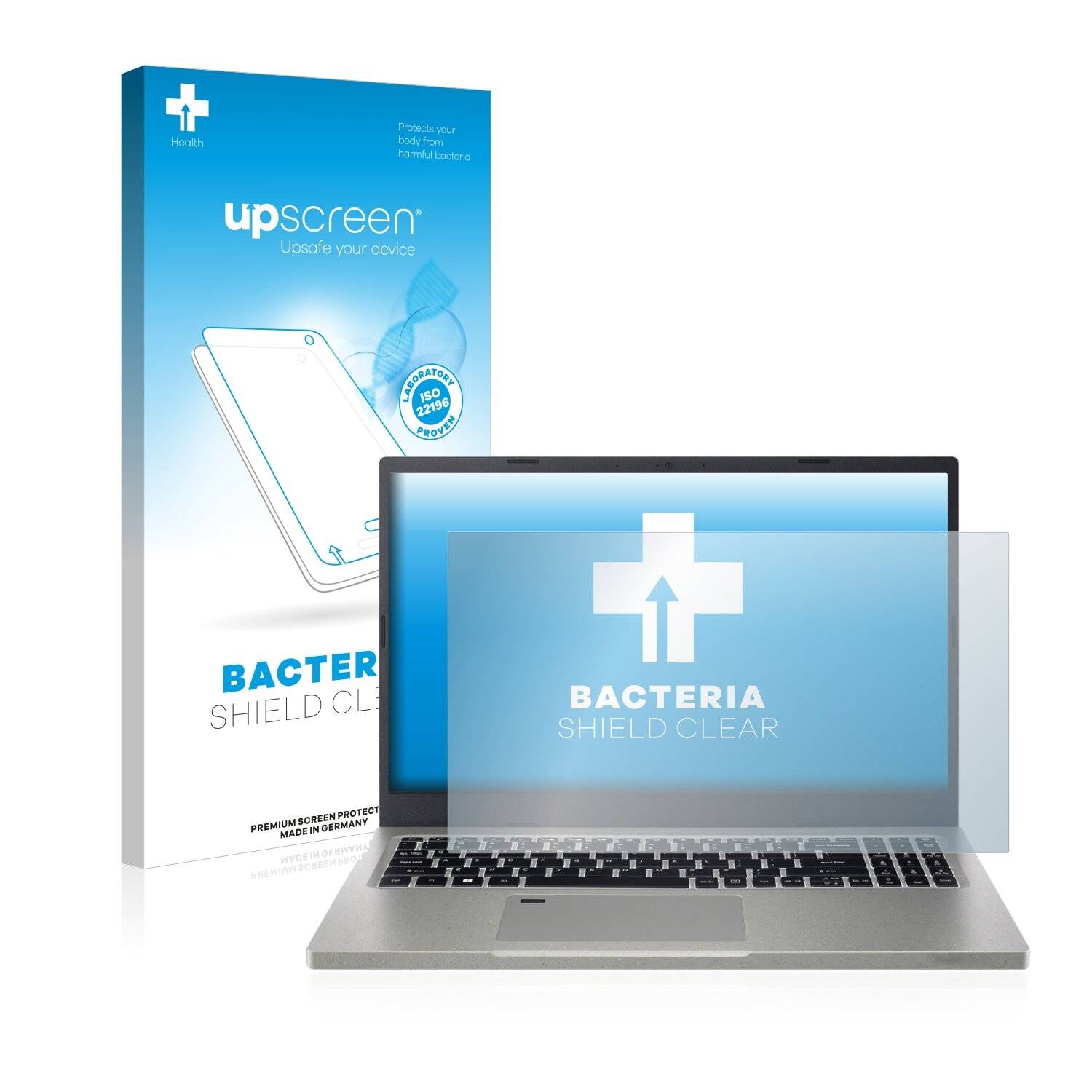 upscreen Bacteria Shield Clear Premium Antibakterielle Displayschutzfolie für Acer Aspire