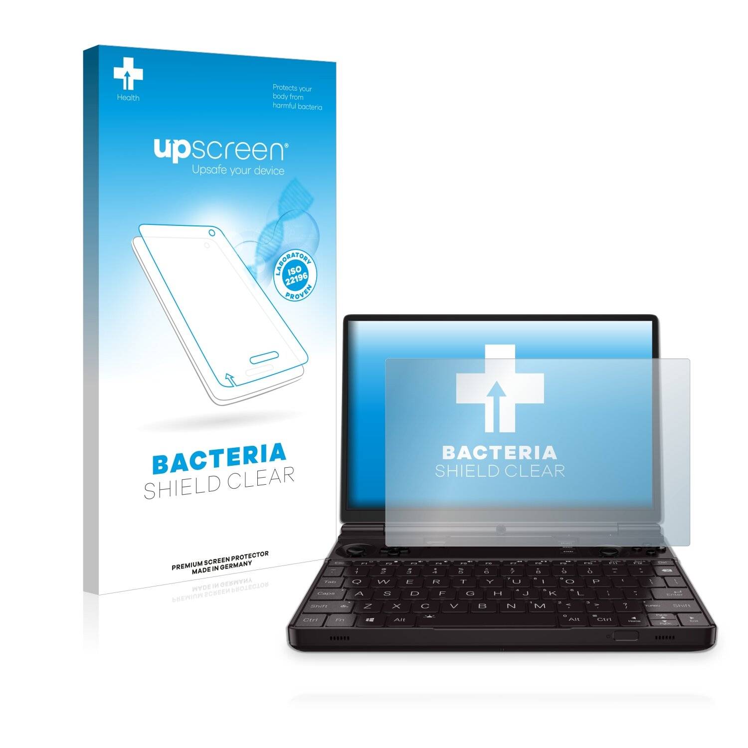 upscreen Bacteria Shield Clear Premium Antibakterielle Displayschutzfolie für GPD Win Max