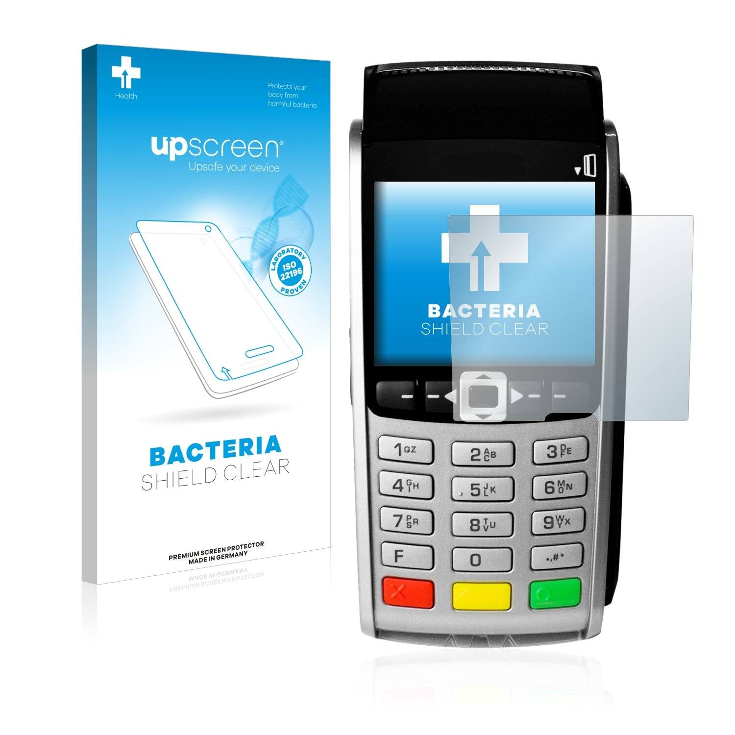 upscreen Bacteria Shield Clear Premium Antibakterielle Displayschutzfolie für Ingenico iWL