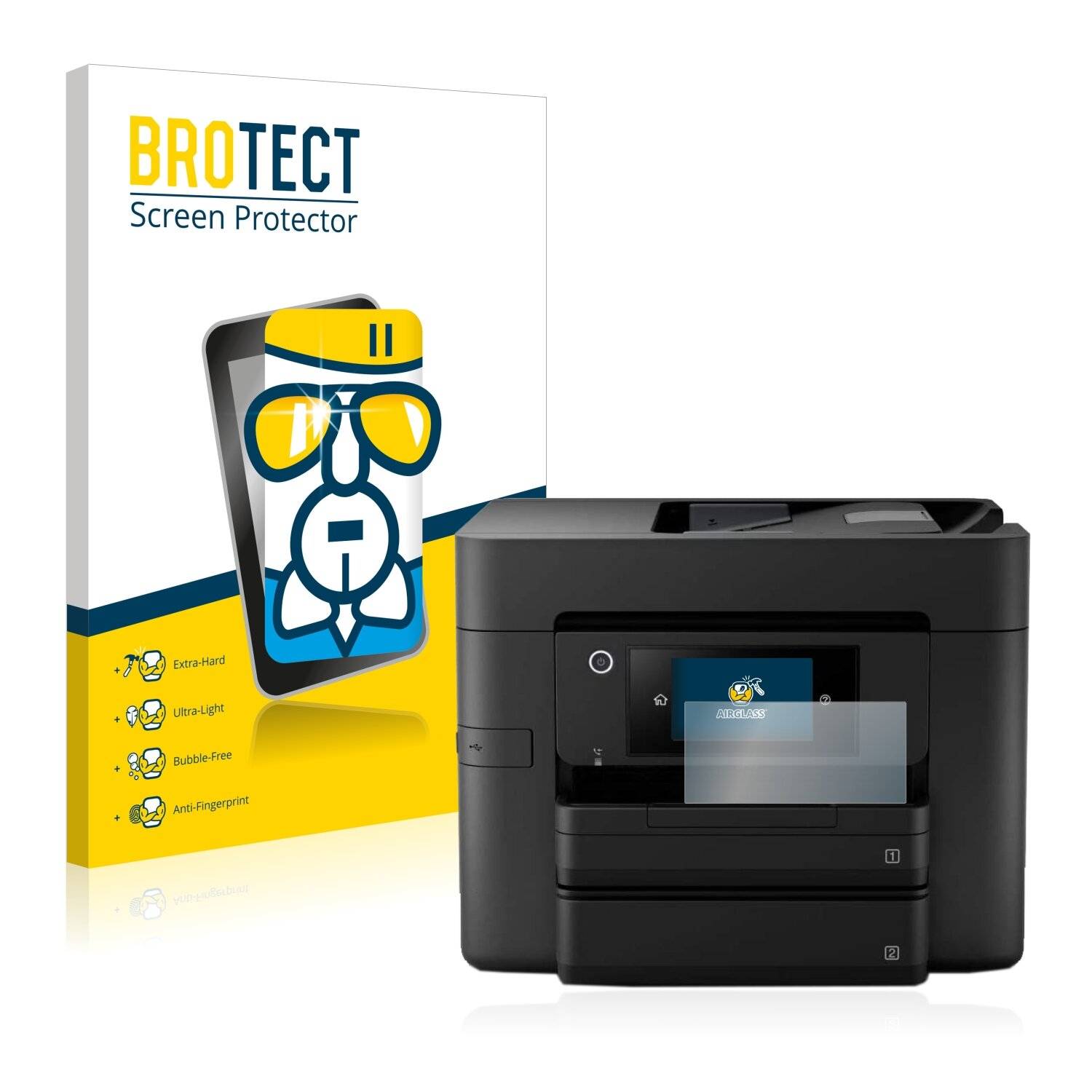BROTECT AirGlass Schutzglas Folie für Epson Workforce Pro
