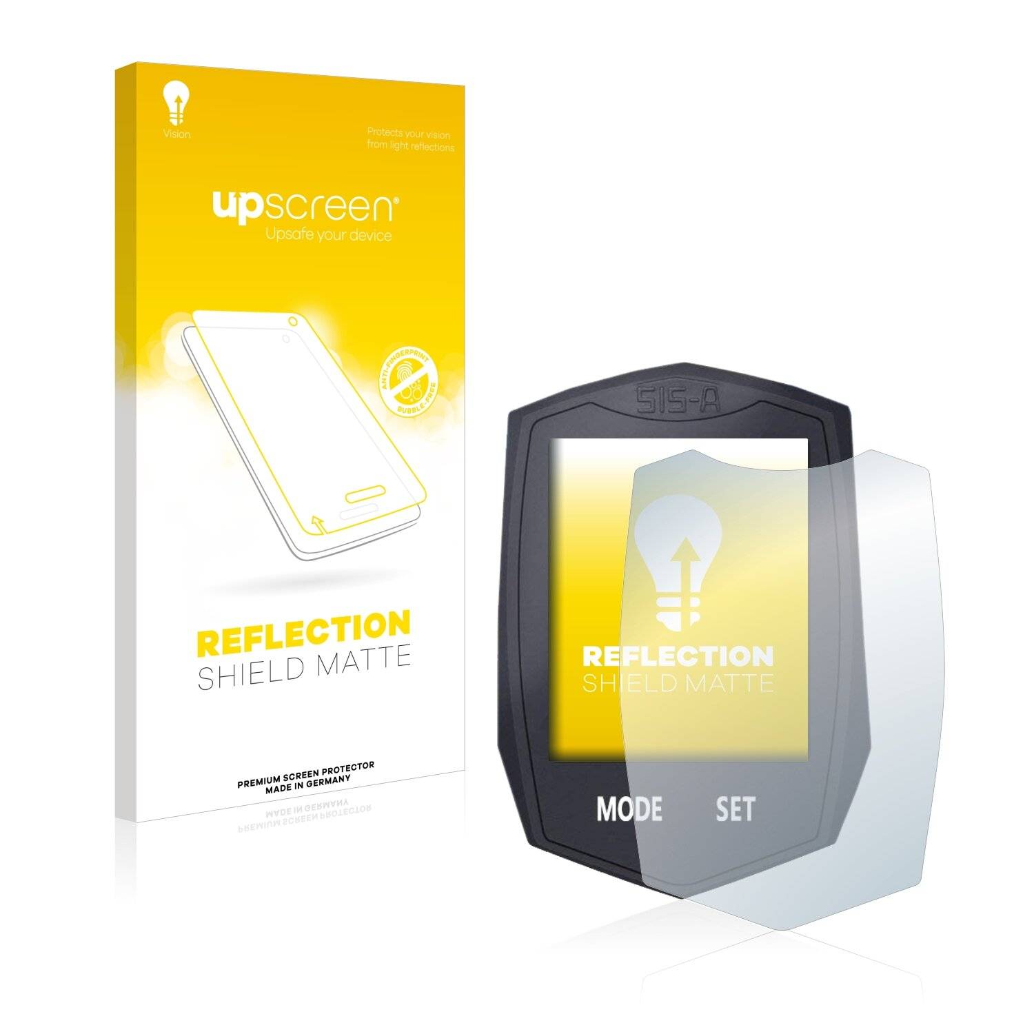 upscreen Reflection Shield Matte Premium Displayschutzfolie für BIGO Bicycle