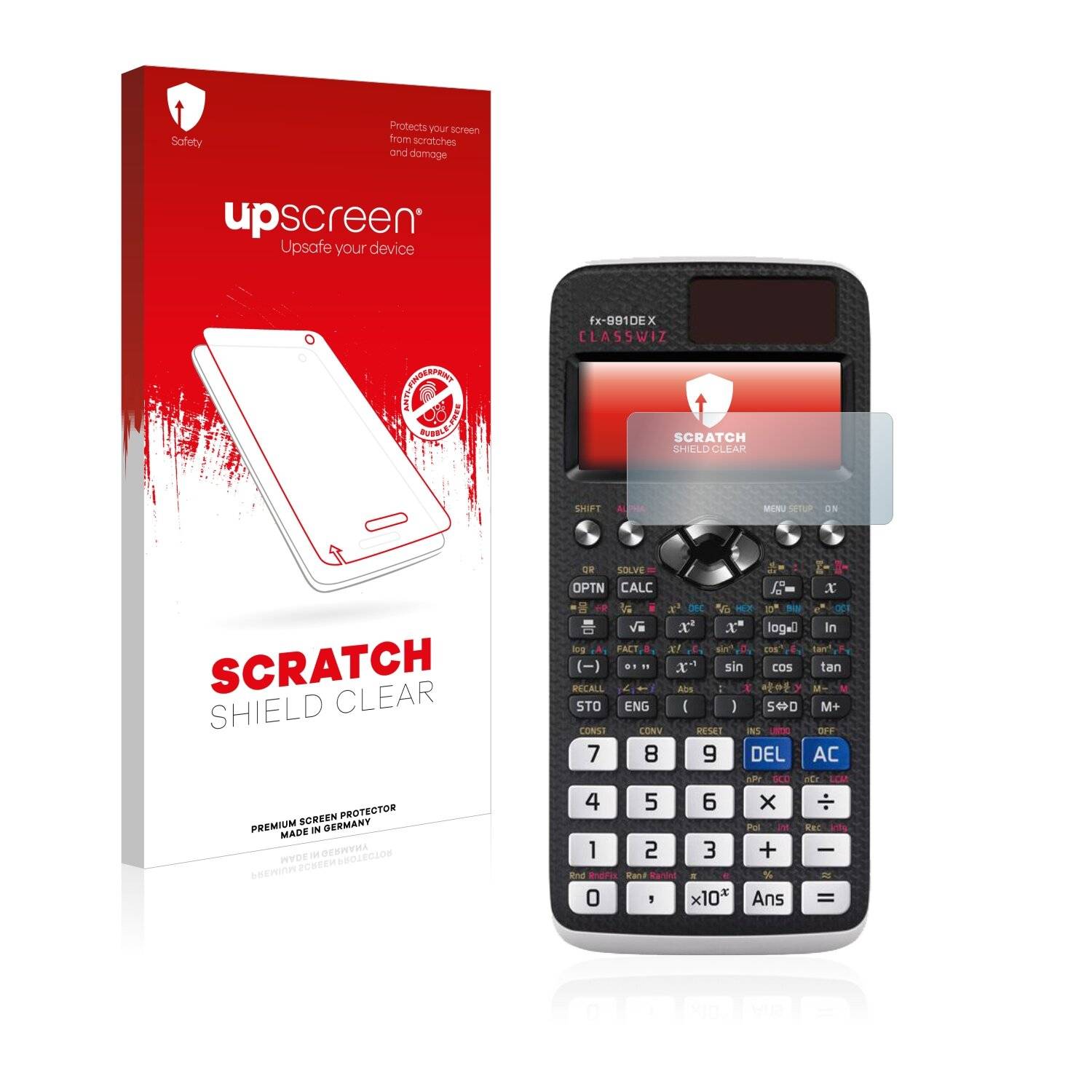 upscreen Scratch Shield Clear Premium Displayschutzfolie für Casio FX 991DE