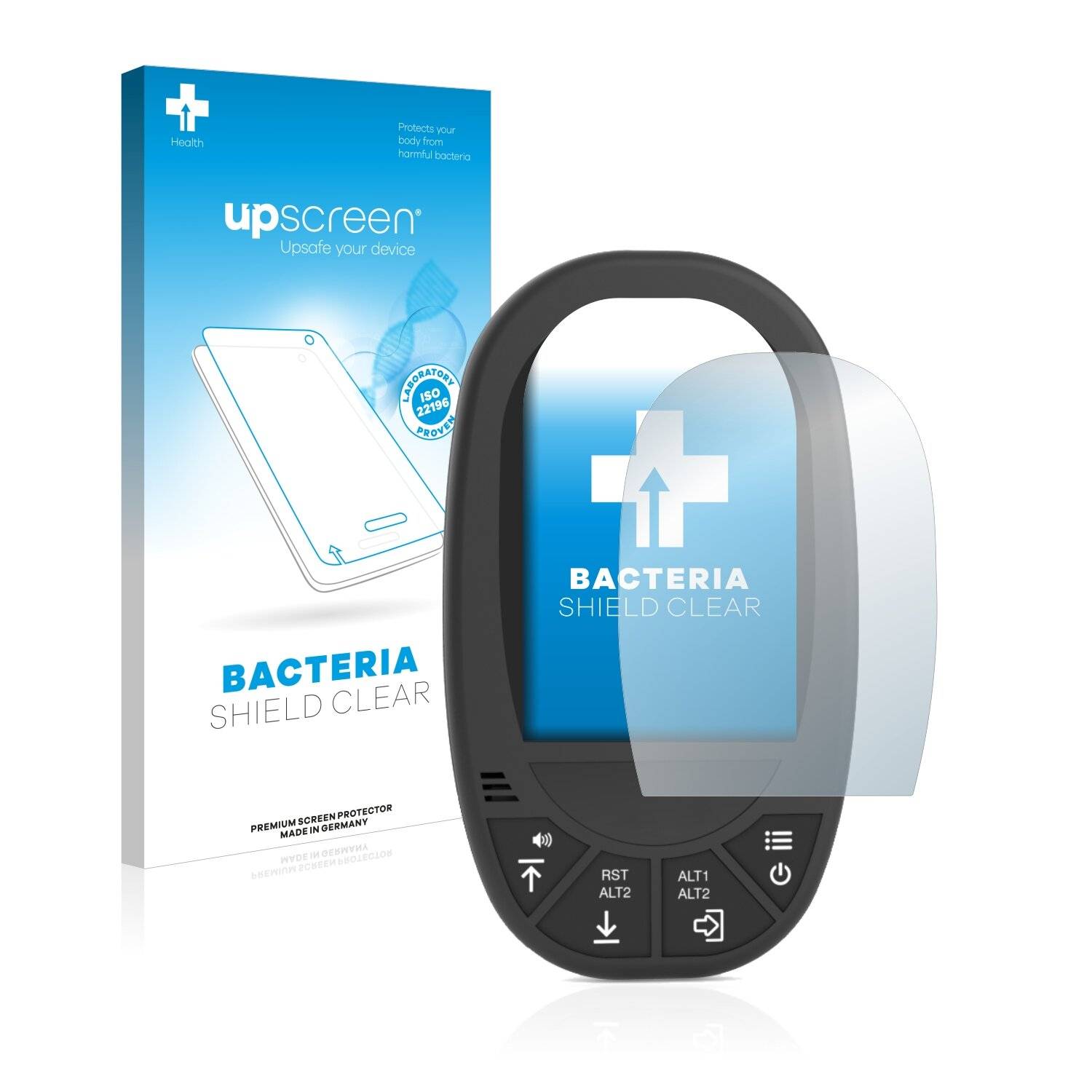 upscreen Bacteria Shield Clear Premium Antibakterielle Displayschutzfolie für Flymaster GPS