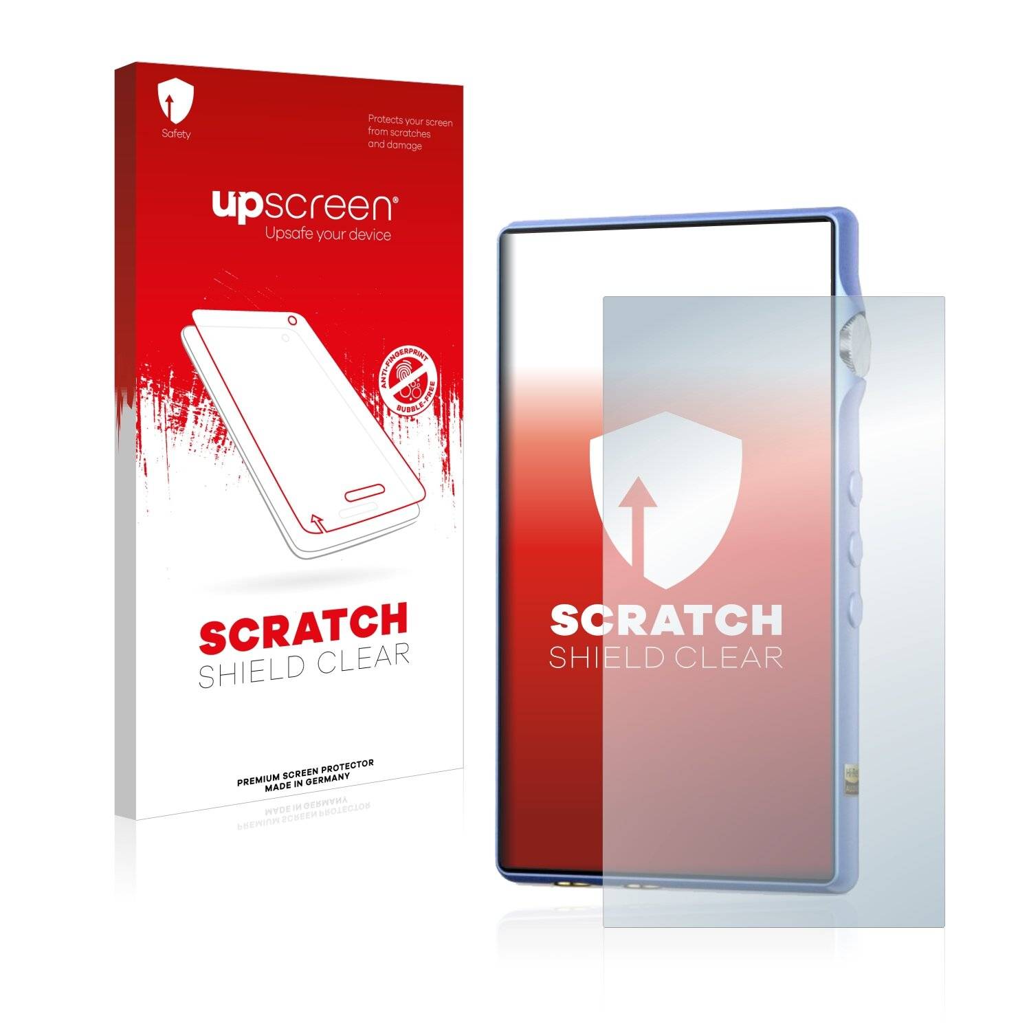upscreen Scratch Shield Clear Premium Displayschutzfolie für iBasso