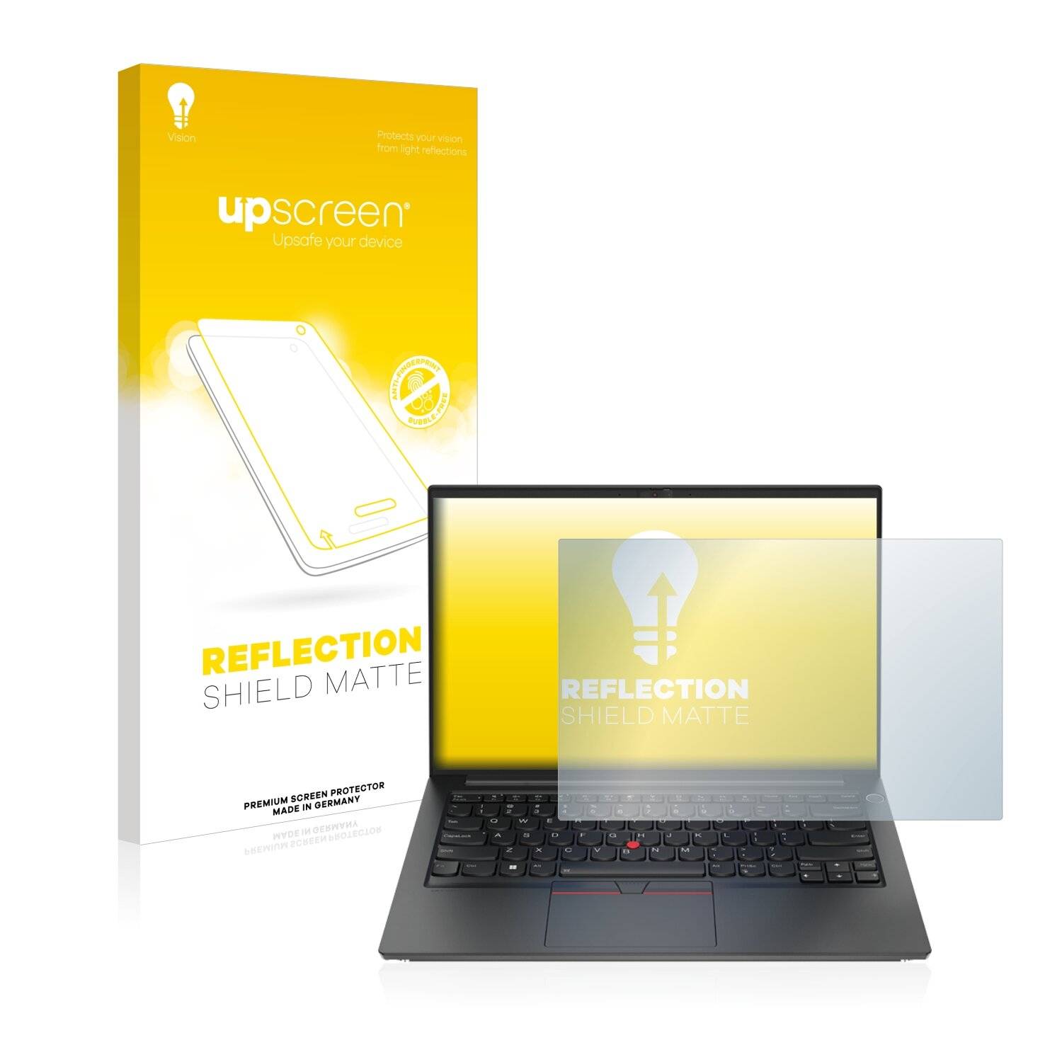 upscreen Reflection Shield Matte Premium Displayschutzfolie für Lenovo ThinkPad E14 (4.