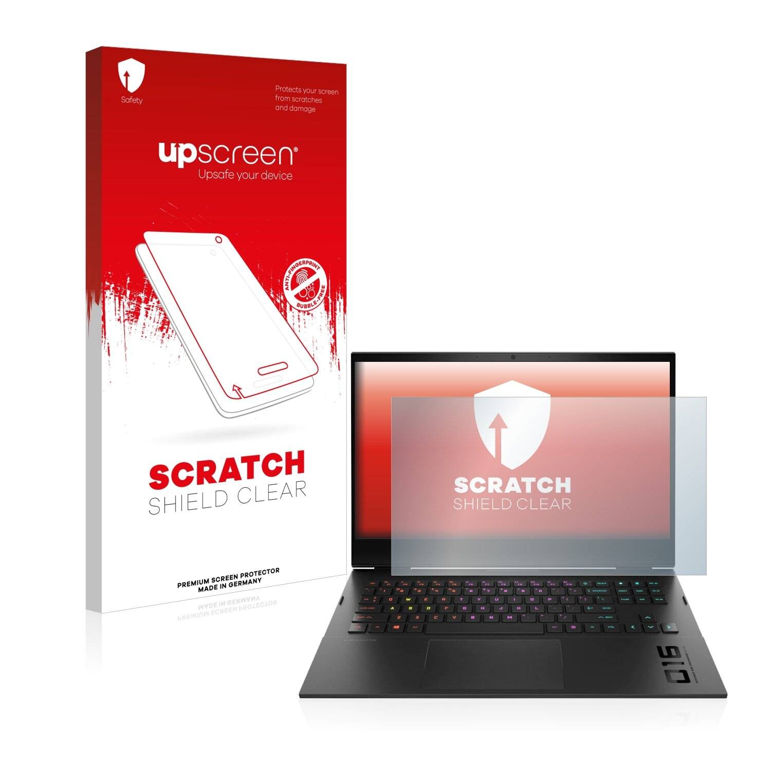 upscreen Scratch Shield Clear Premium Displayschutzfolie für HP Omen