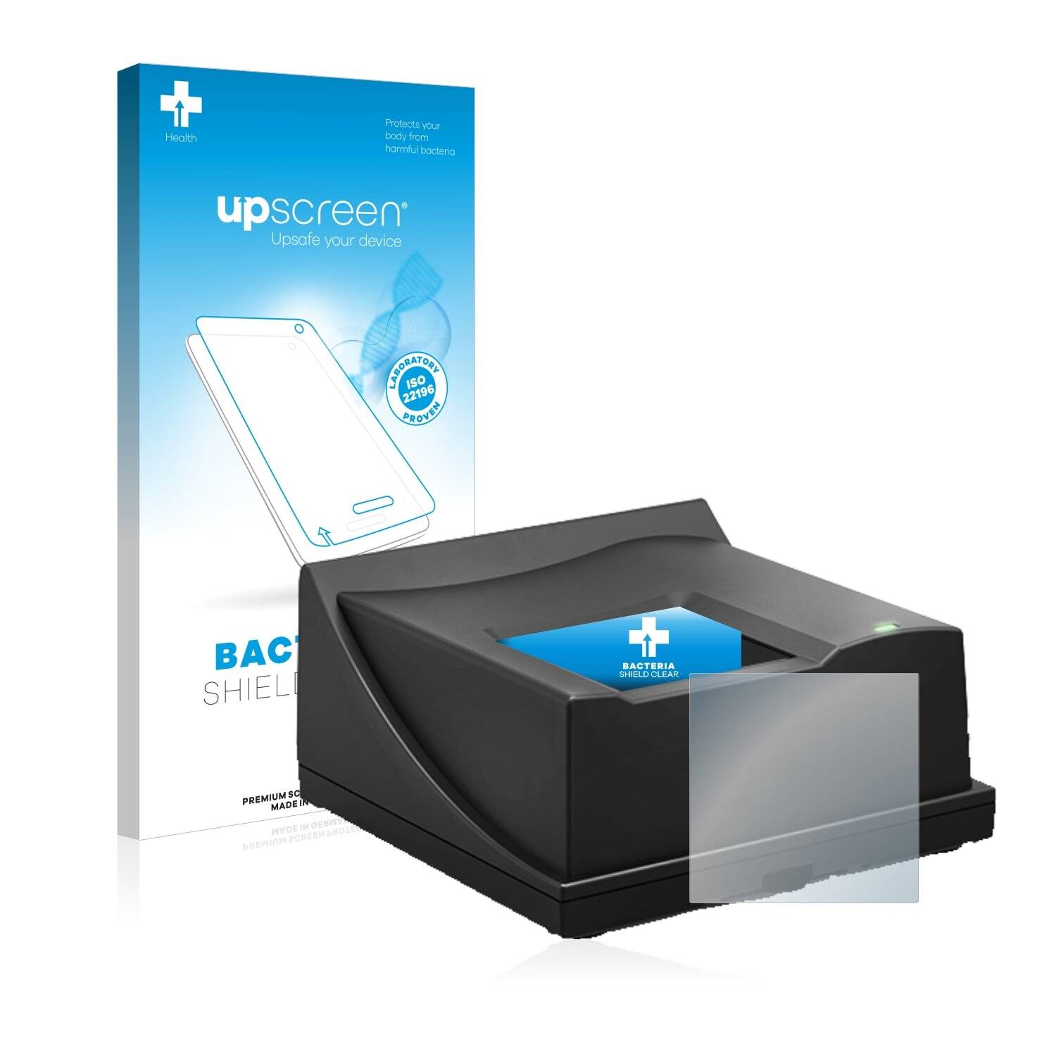 upscreen Bacteria Shield Clear Premium Antibakterielle Displayschutzfolie für Dermalog