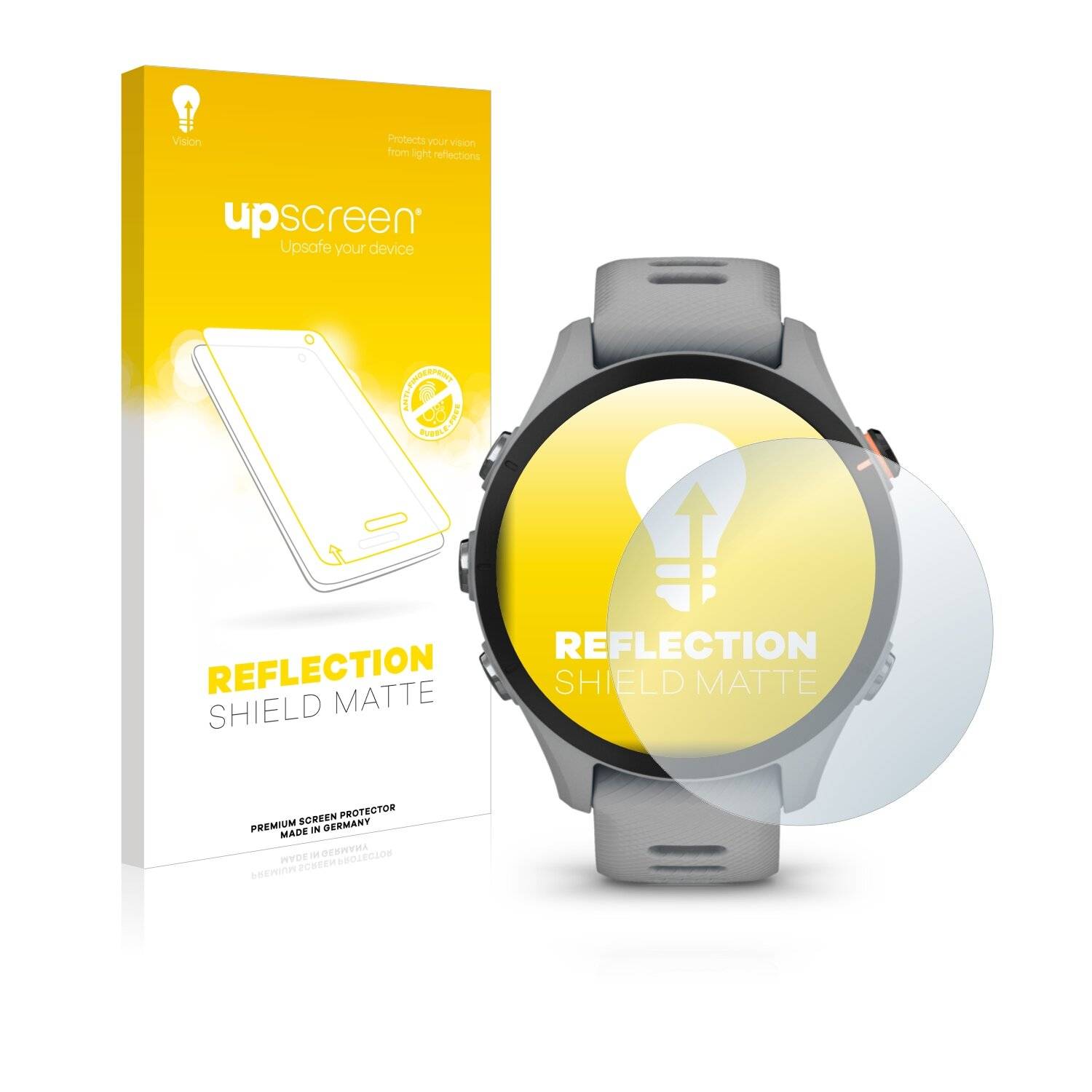 upscreen Reflection Shield Matte Premium Displayschutzfolie für Garmin Forerunner