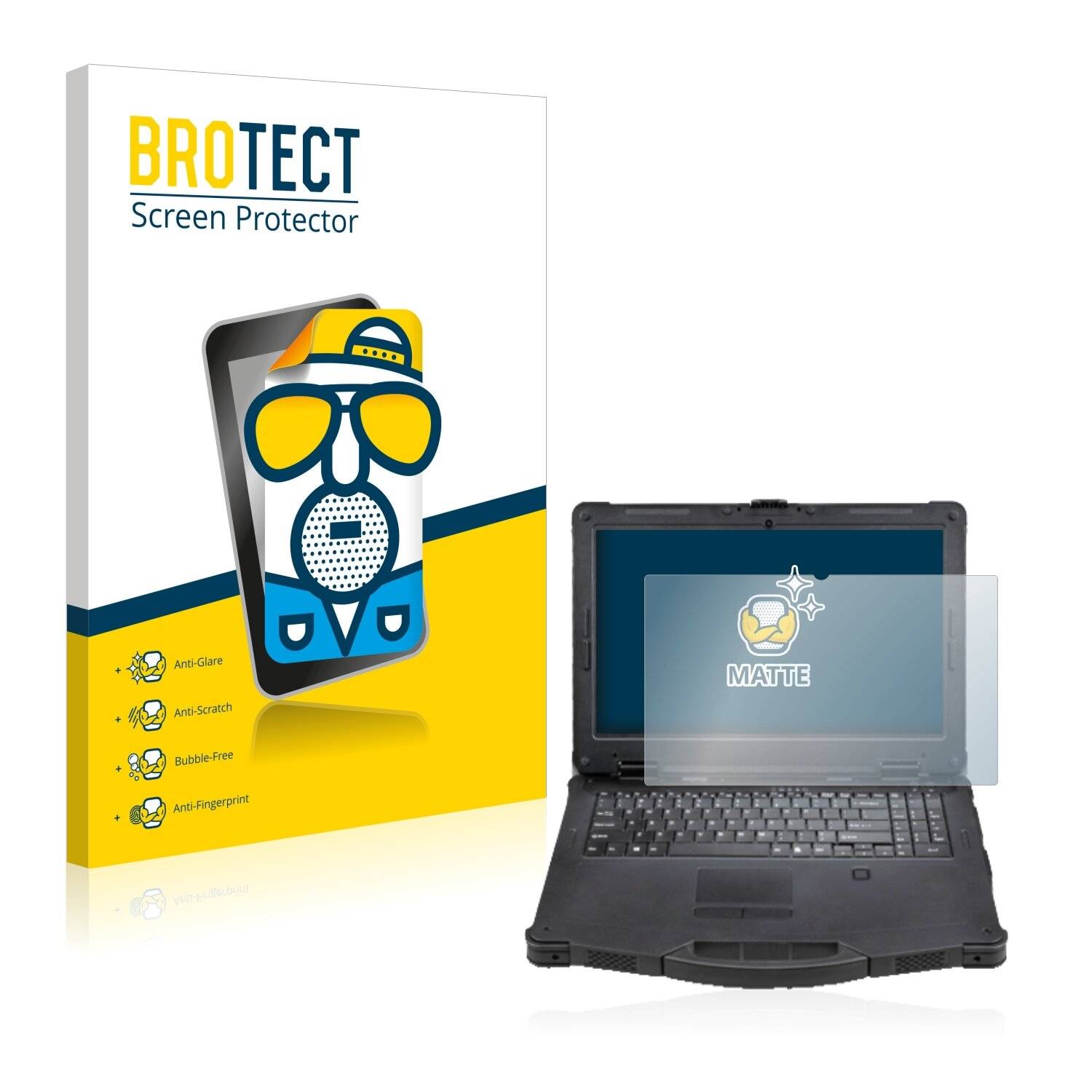 BROTECT Matte Displayschutzfolie für Werock Rockbook X550 G2 - Entspiegelt,