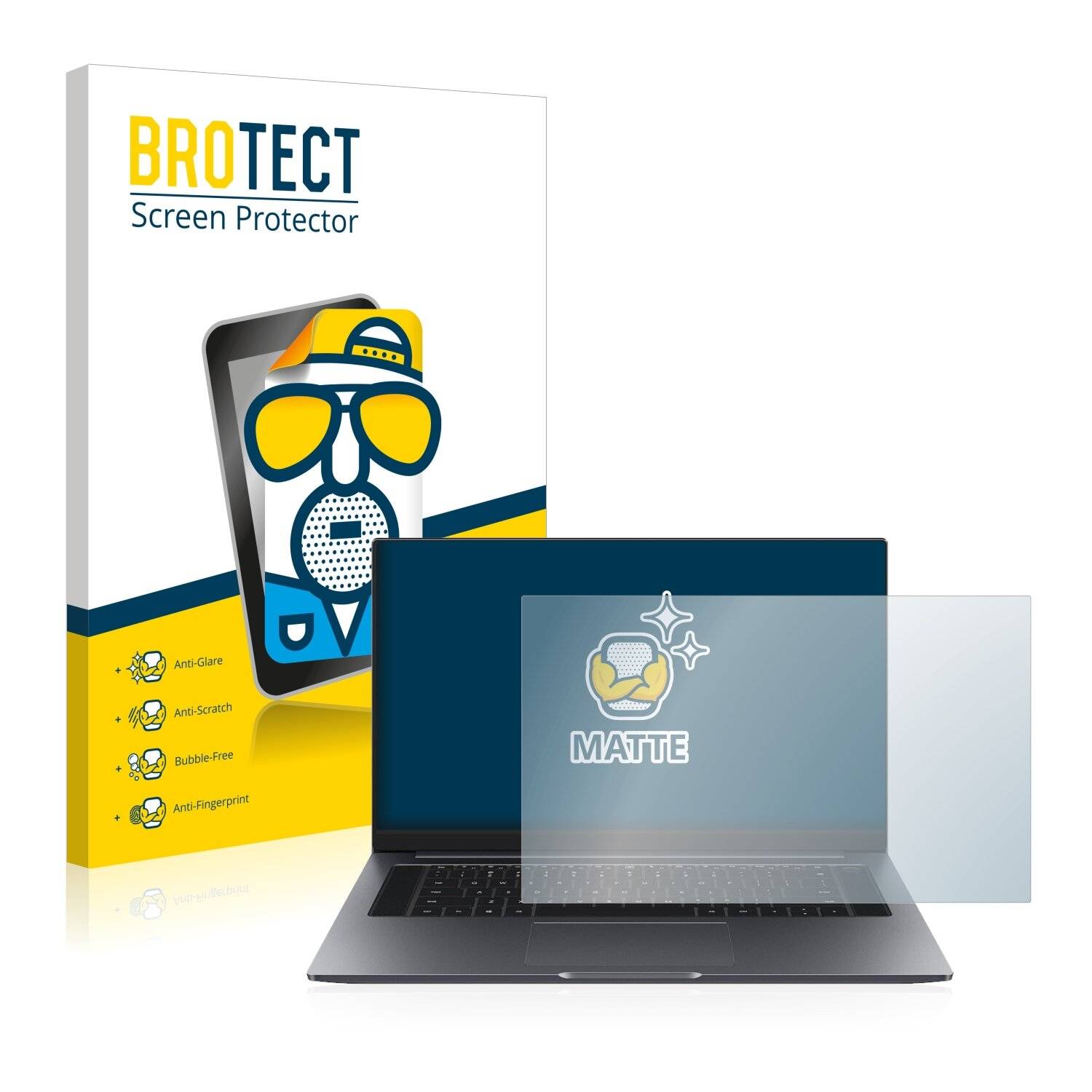 BROTECT Matte Displayschutzfolie für Honor MagicBook 16 - Entspiegelt,