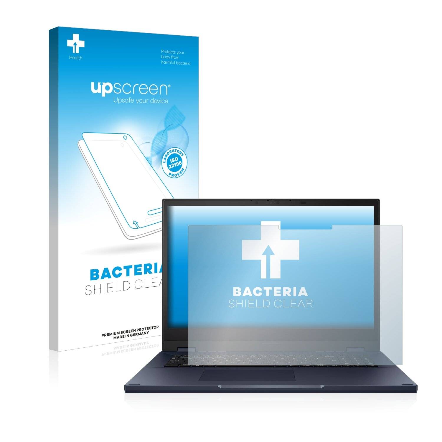 upscreen Bacteria Shield Clear Premium Antibakterielle Displayschutzfolie für Asus