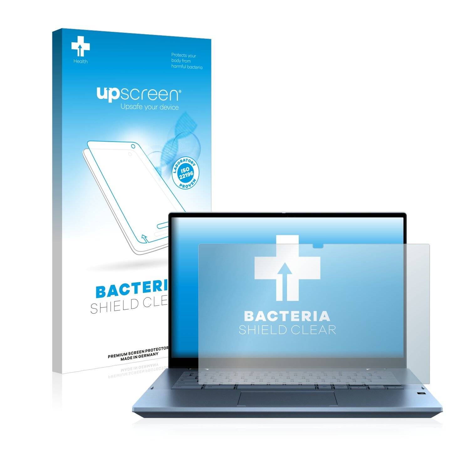 upscreen Bacteria Shield Clear Premium Antibakterielle Displayschutzfolie für Asus