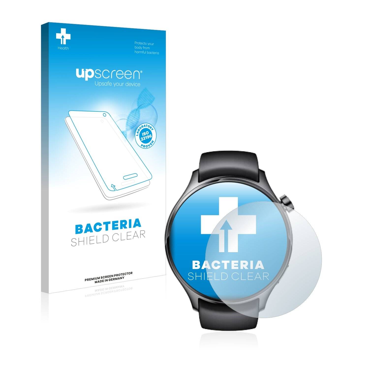 upscreen Bacteria Shield Clear Premium Antibakterielle Displayschutzfolie für Xiaomi Watch