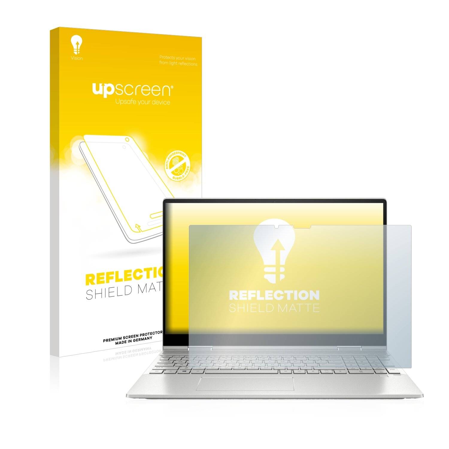 upscreen Schutzfolie für HP Envy x360 2-in-1 15-ew Folie Matt Entspiegelt Anti-Reflex