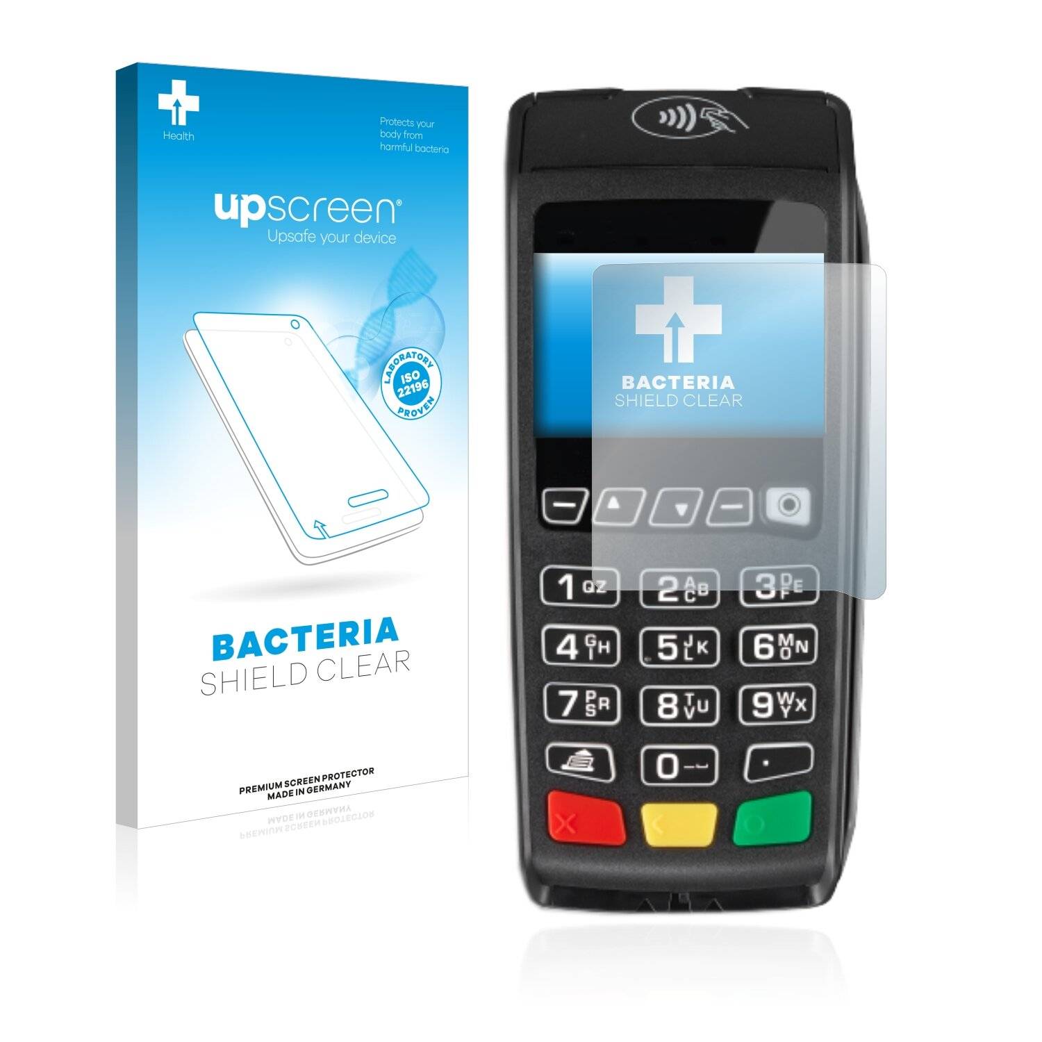 upscreen Bacteria Shield Clear Premium Antibakterielle Displayschutzfolie für Ingenico
