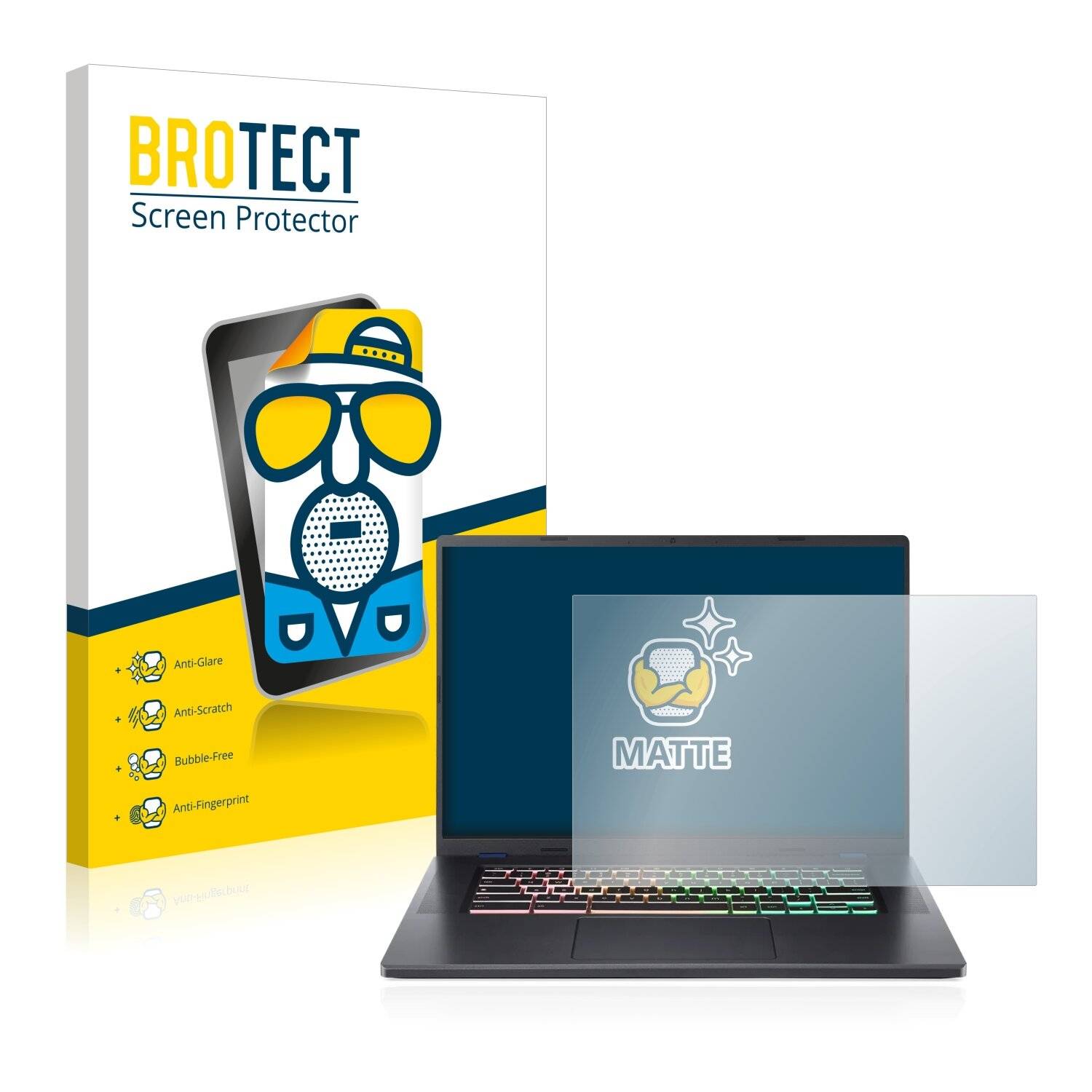 BROTECT Matte Displayschutzfolie für Acer Chromebook Gamer 516 GE - Entspiegelt,