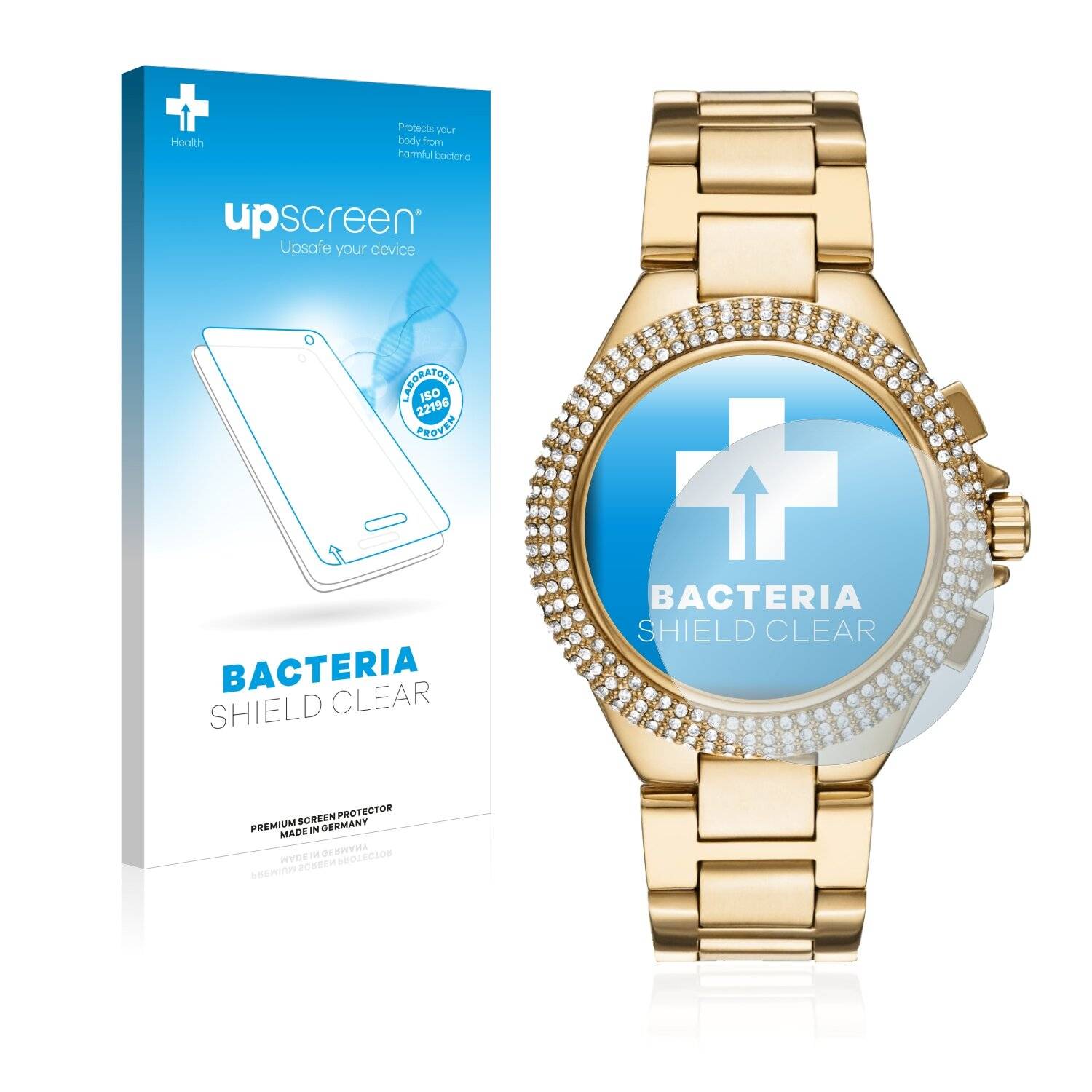 upscreen Bacteria Shield Clear Premium Antibakterielle Displayschutzfolie für Michael Kors