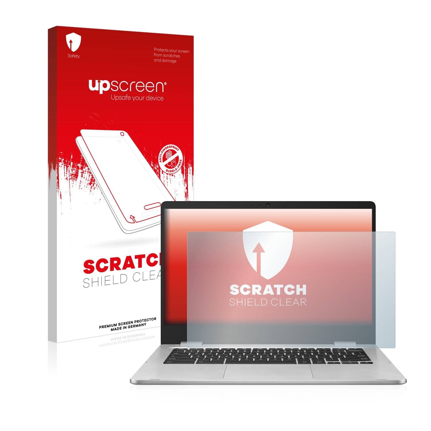 upscreen Scratch Shield Clear Premium Displayschutzfolie für Asus Chromebook
