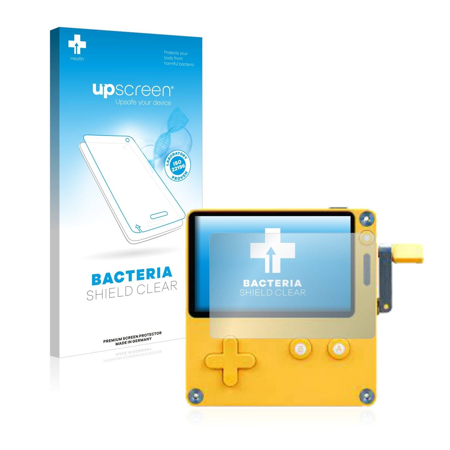 upscreen Bacteria Shield Clear Premium Antibakterielle Displayschutzfolie für Panic