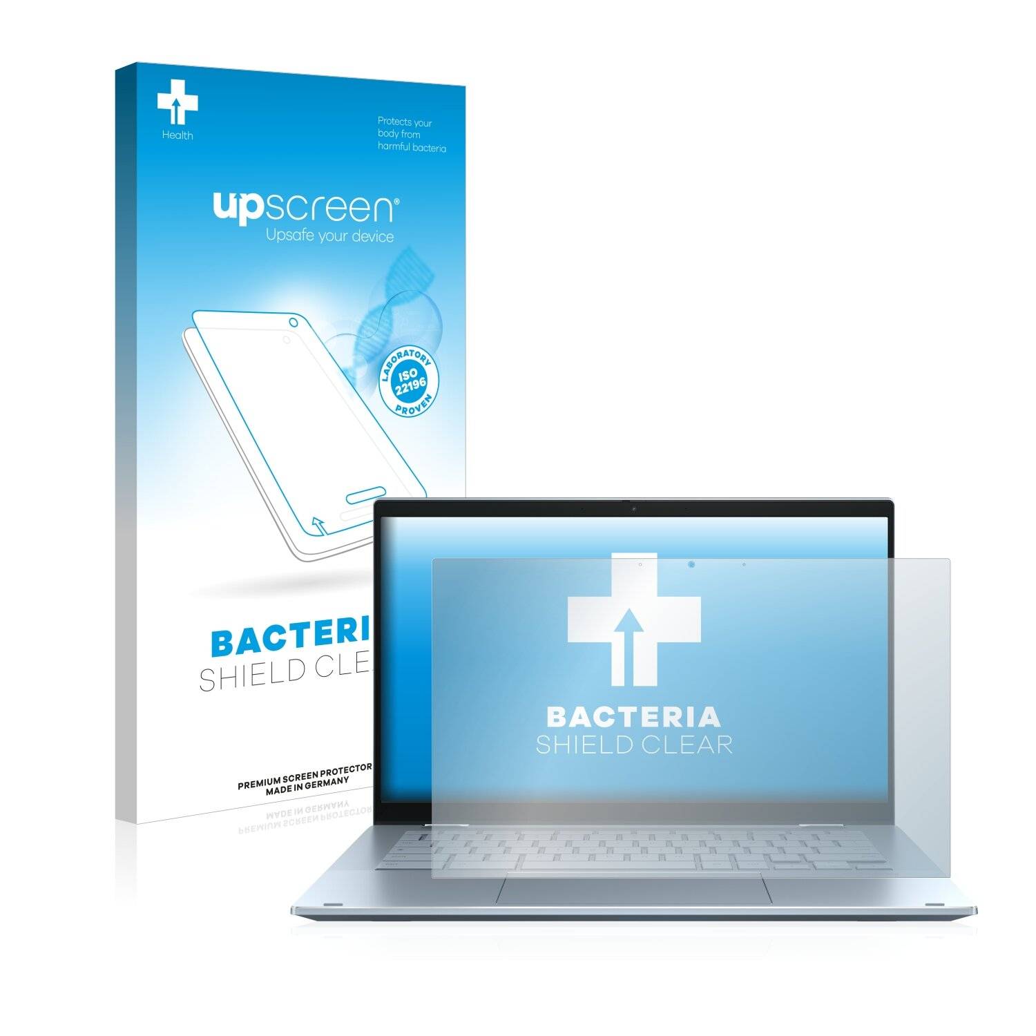 upscreen Bacteria Shield Clear Premium Antibakterielle Displayschutzfolie für Asus