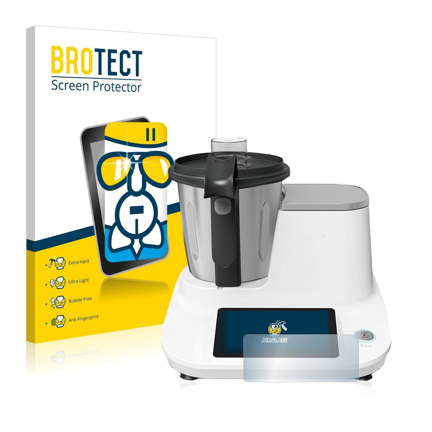BROTECT AirGlass Schutzglas Folie für Moulinex Click&Cook